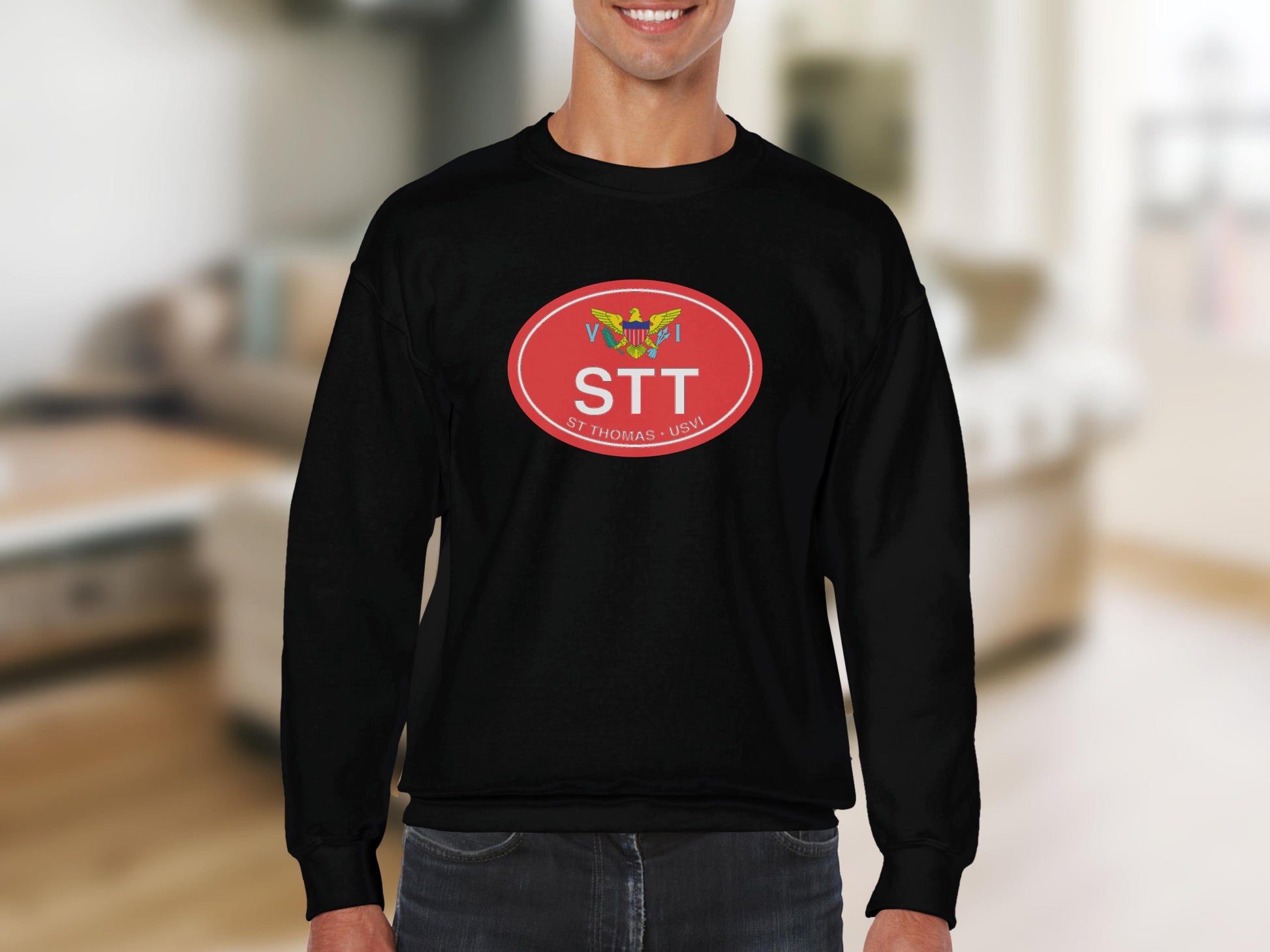 St Thomas Mens Sweatshirt Black