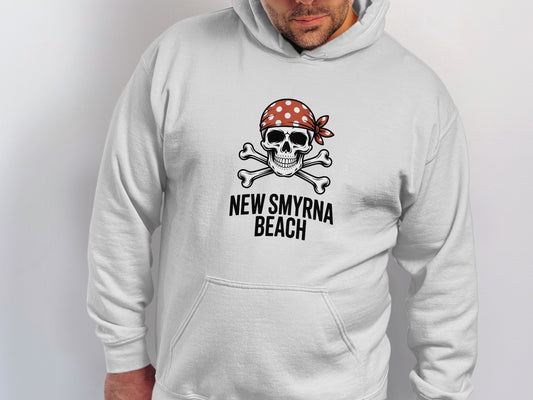 New Smyrna Beach Pirate Skull Graphic Hoodie product