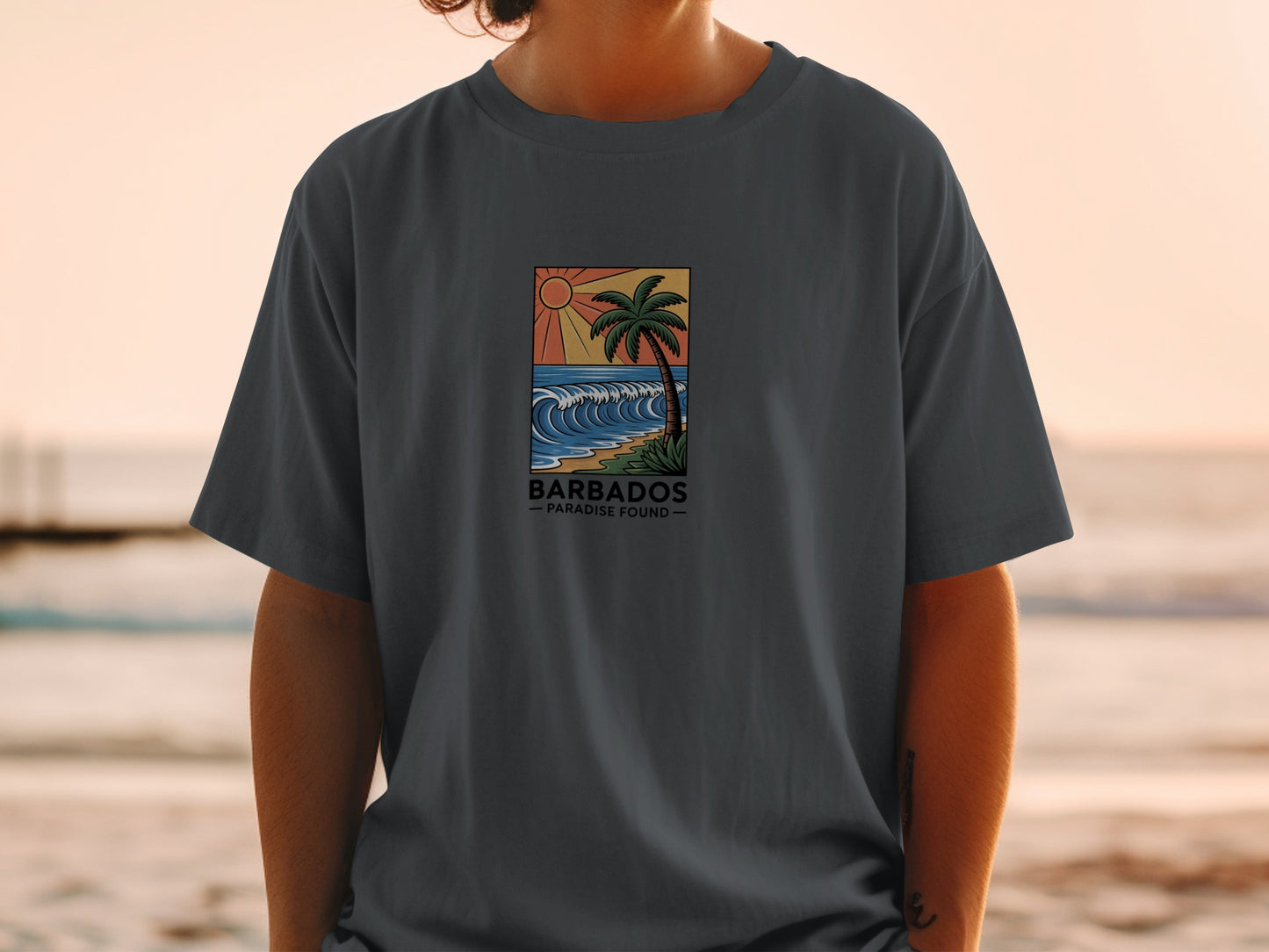 Barbados Paradise Found Graphic Tee Shirt product