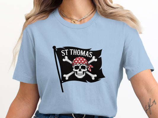 St Thomas Skull and Crossbones Graphic T-Shirt product