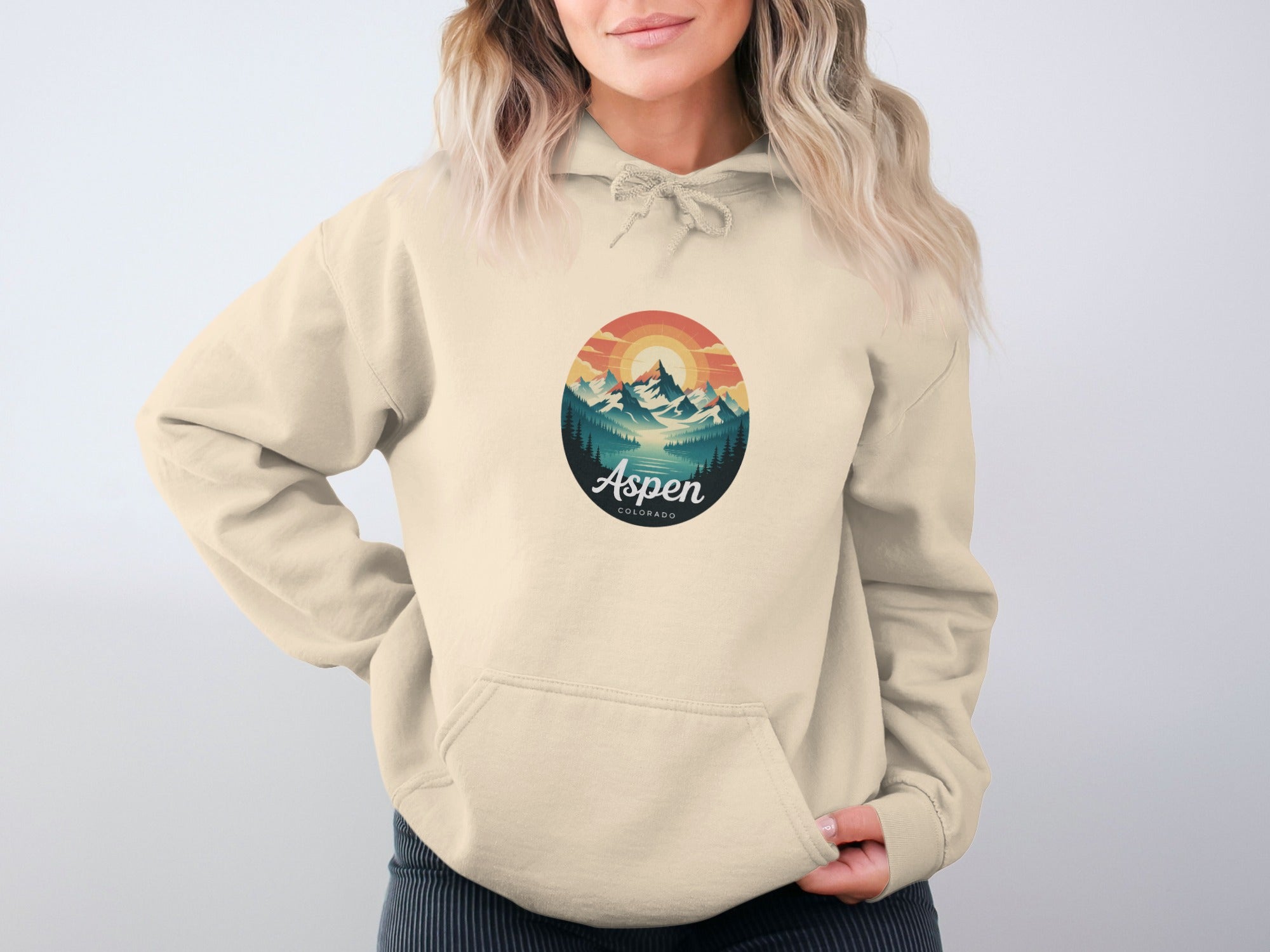 Aspen Colorado Mountain Graphic Hoodie product