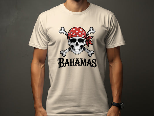 Bahamas Pirate Skull Graphic T-shirt product type