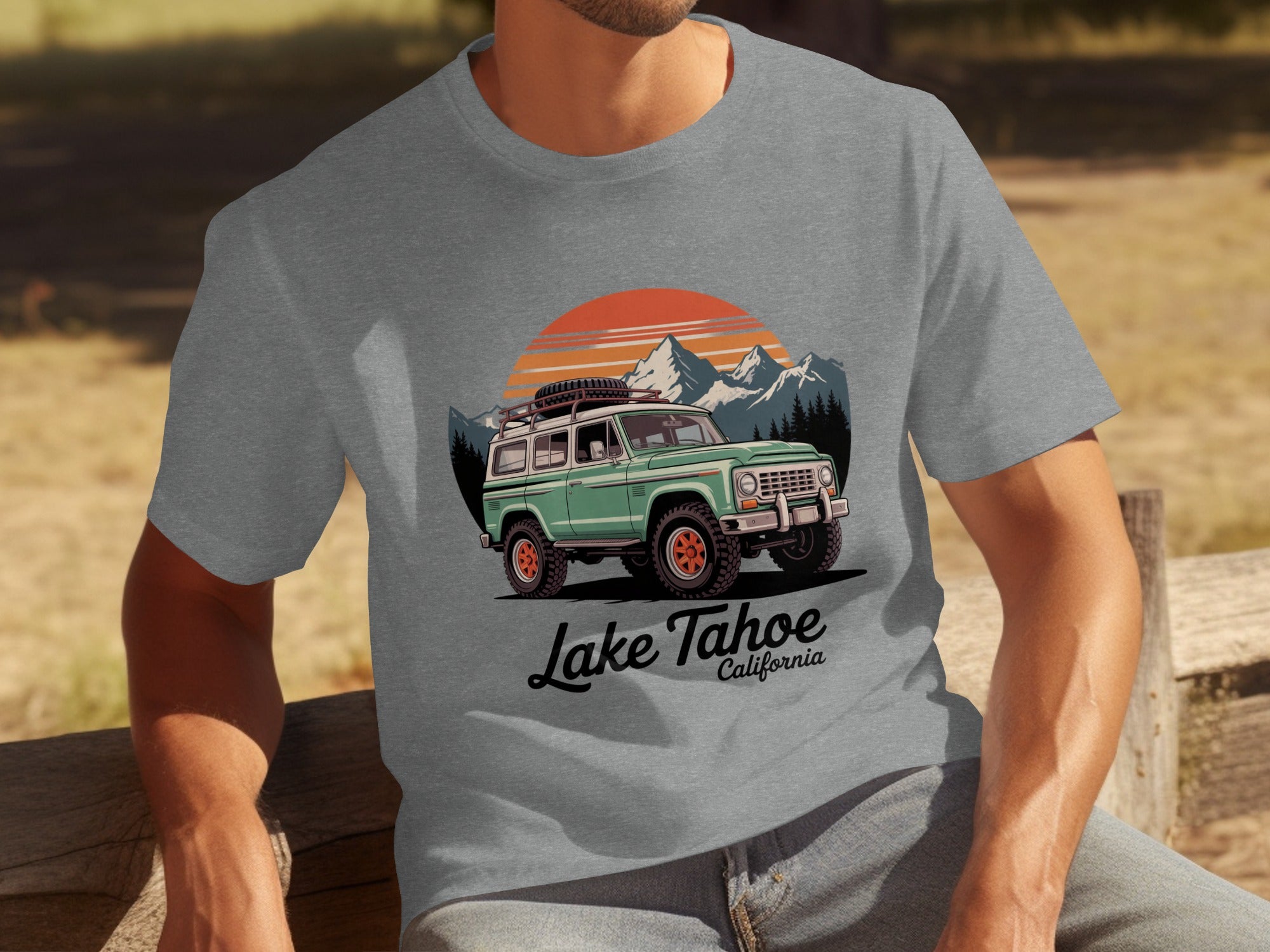 Lake Tahoe California Sunset Graphic T-shirt product