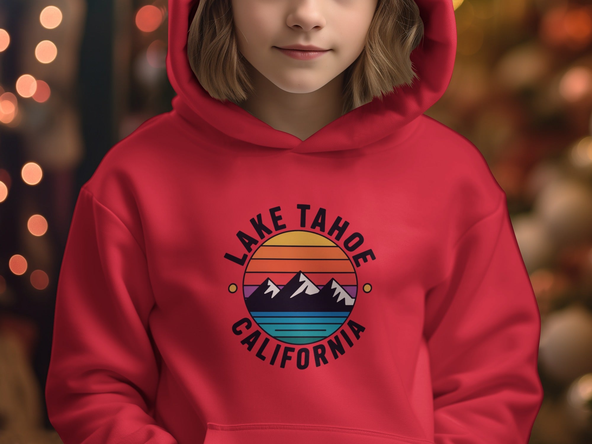 Lake Tahoe California scenic hoodie