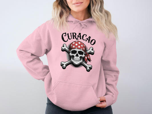 Curacao Skull and Crossbones Design Hoodie product