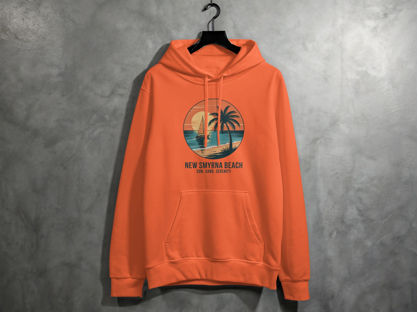 New Smyrna Beach Sunset Hoodie Relaxing Beachwear product