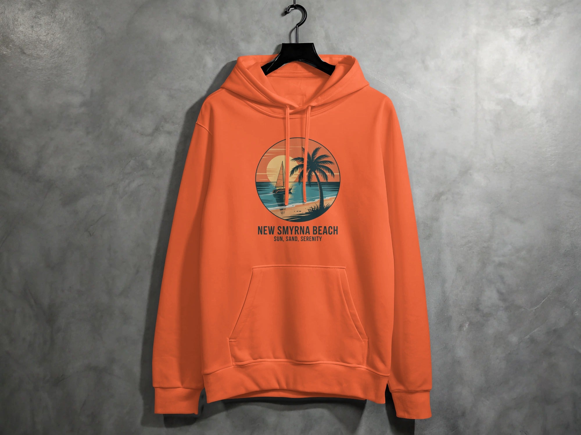 New Smyrna Beach Sunset Hoodie Relaxing Beachwear product