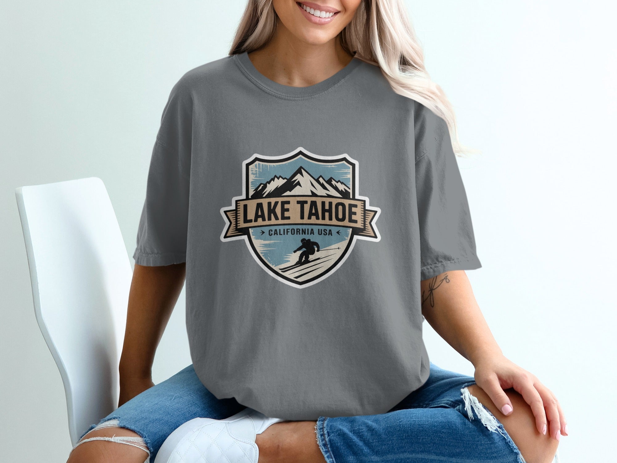Lake Tahoe California USA Graphic Tee Shirt product type