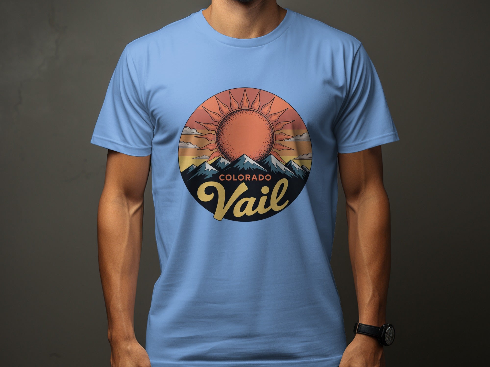 Vail Colorado Mountain Sunrise Graphic T-shirt product type