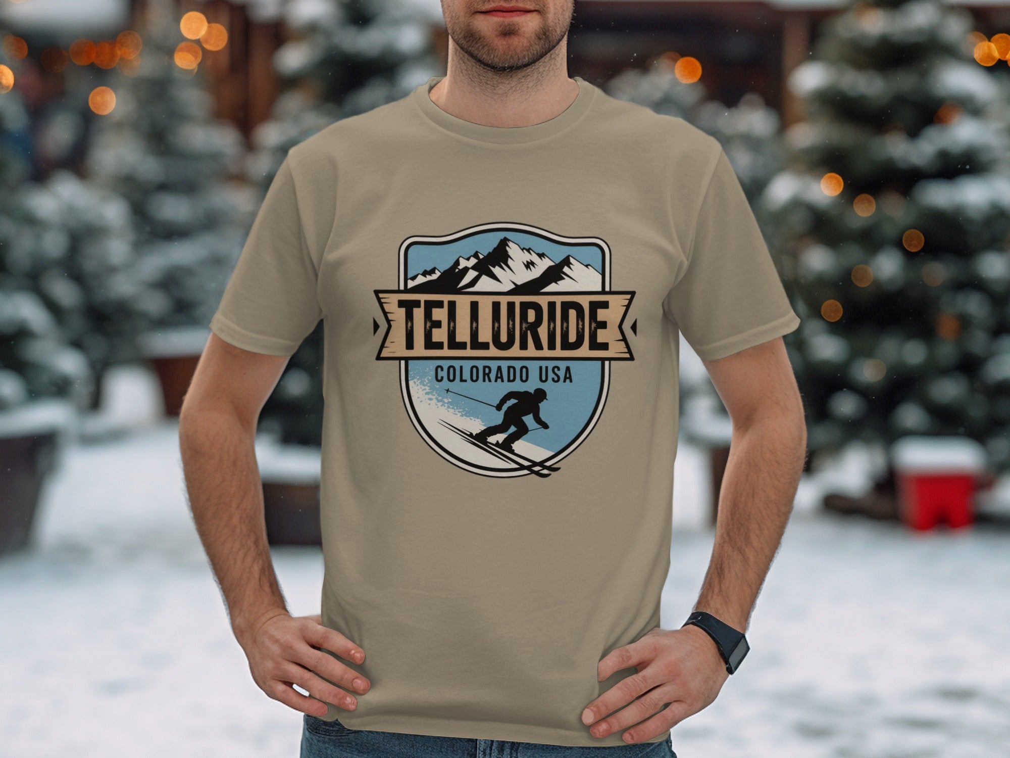 Telluride Colorado USA Skiing T-shirt