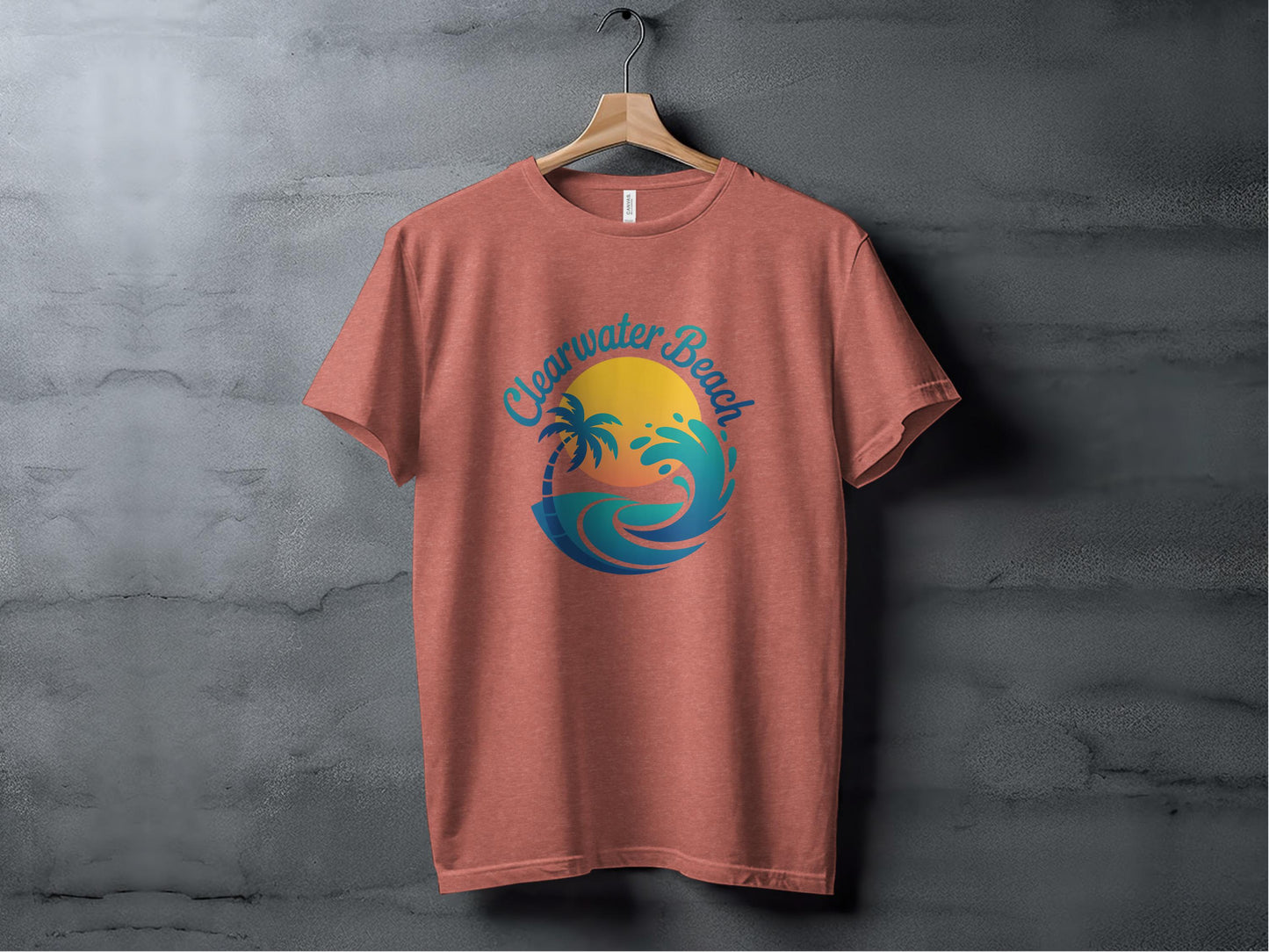 Clearwater Beach Surf Design T-Shirt or Other Shirt product