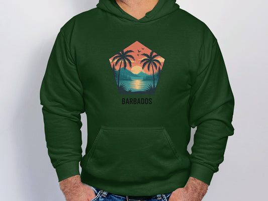 Barbados Sunset Graphic Design Hoodie product
