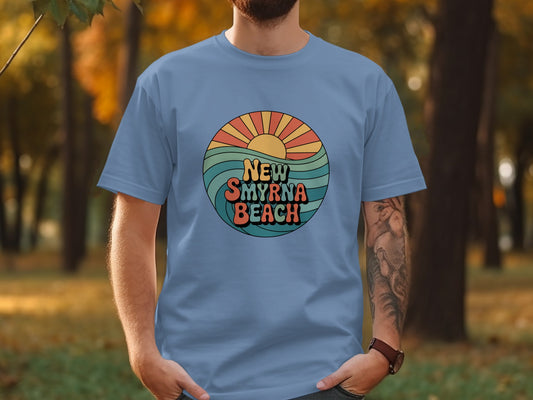 Retro New Smyrna Beach Sunset T-Shirt product