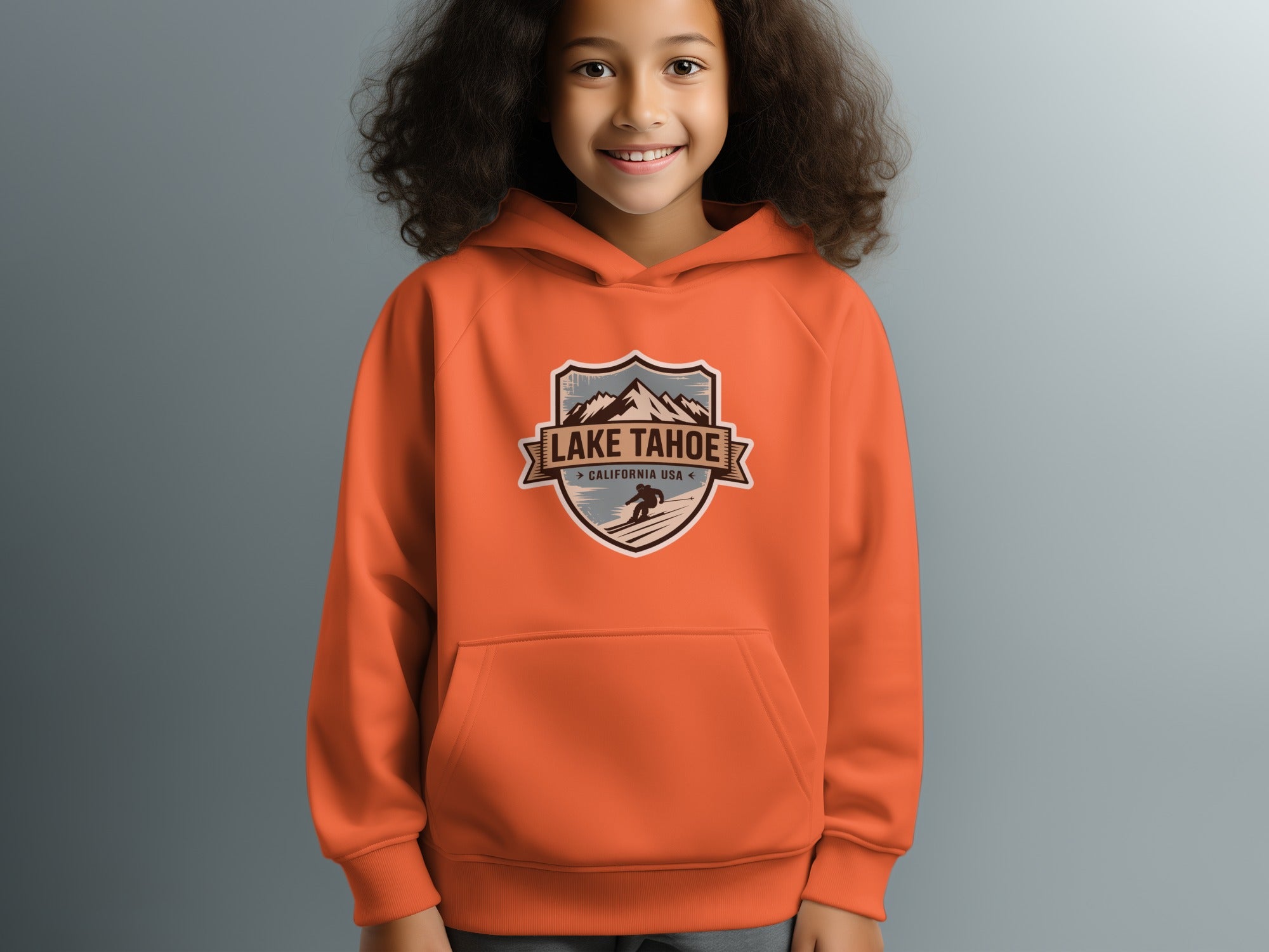 Lake Tahoe California USA Orange Hoodie product
