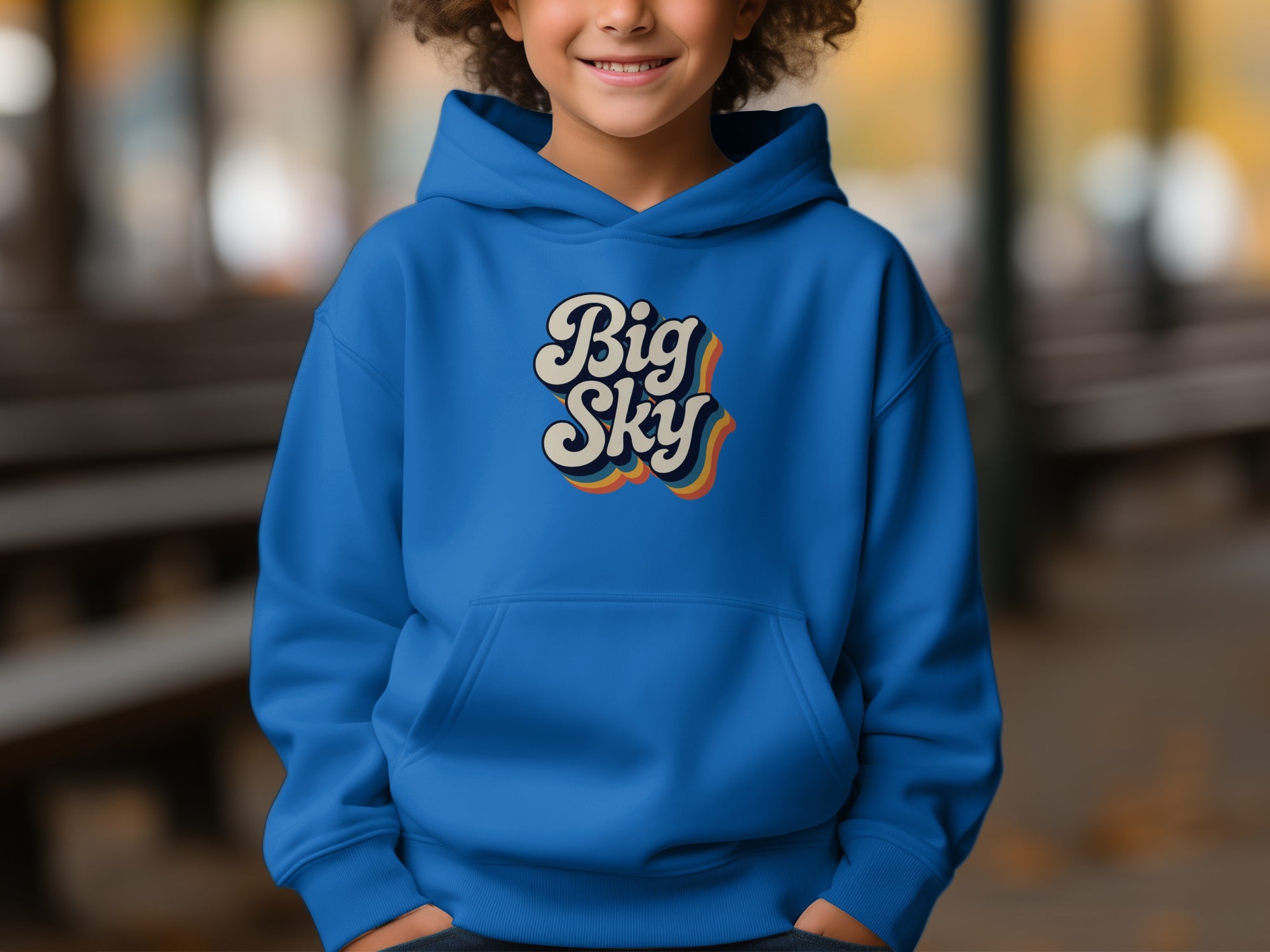 Big Sky Graphic Hoodie for Youth Casual Wear