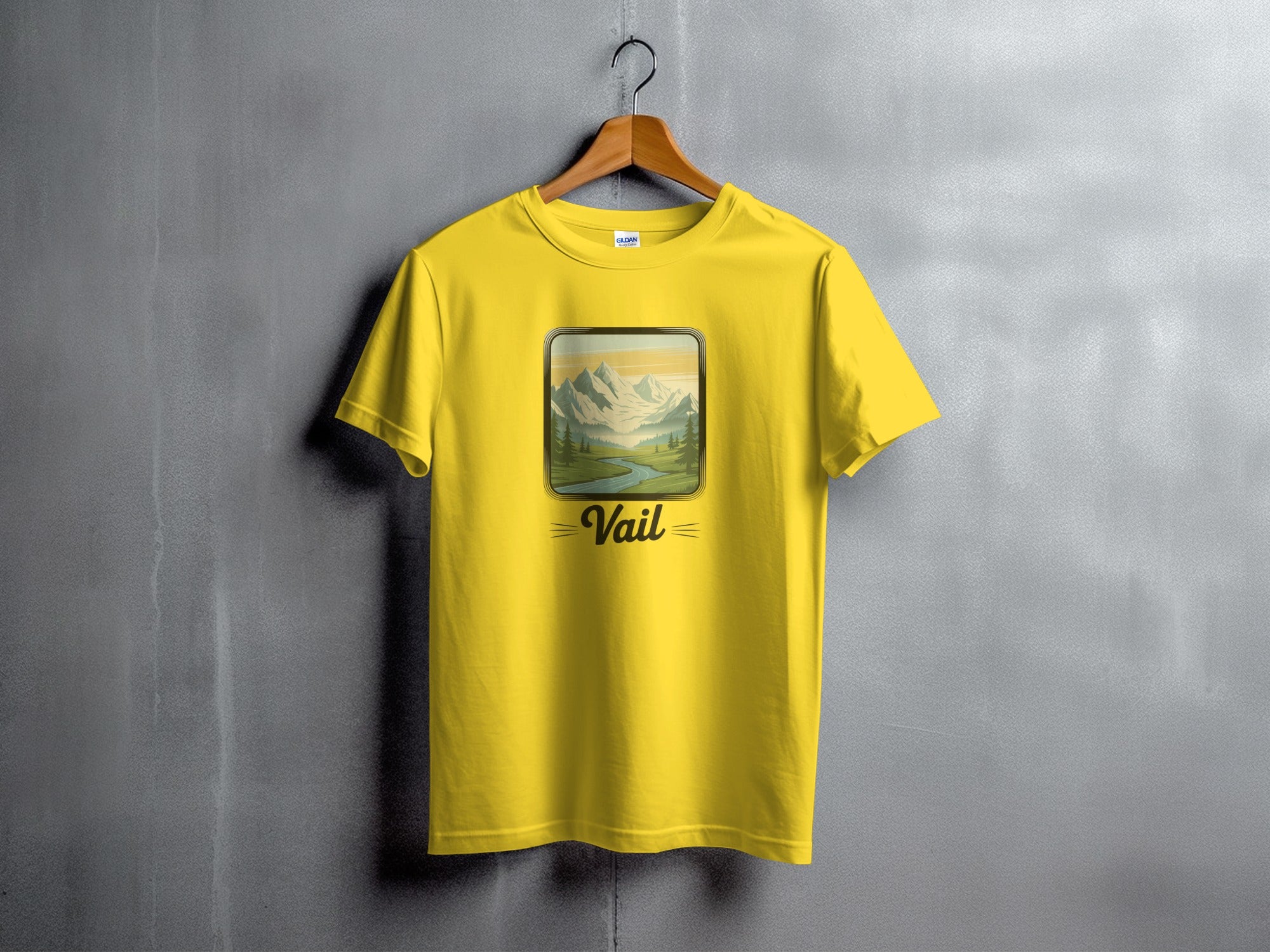 Vail Mountain Landscape Graphic Tee Shirt product