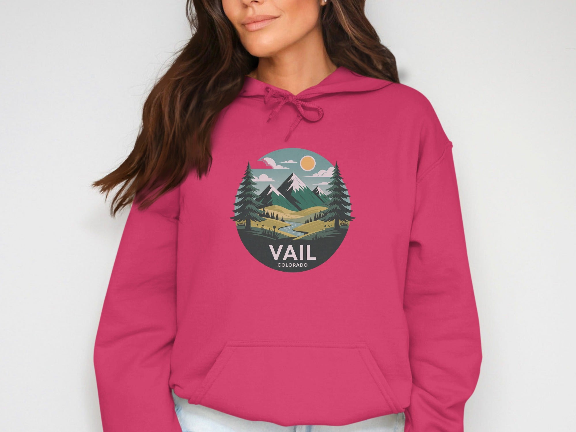 Vail Colorado Mountain Design Hoodie product type