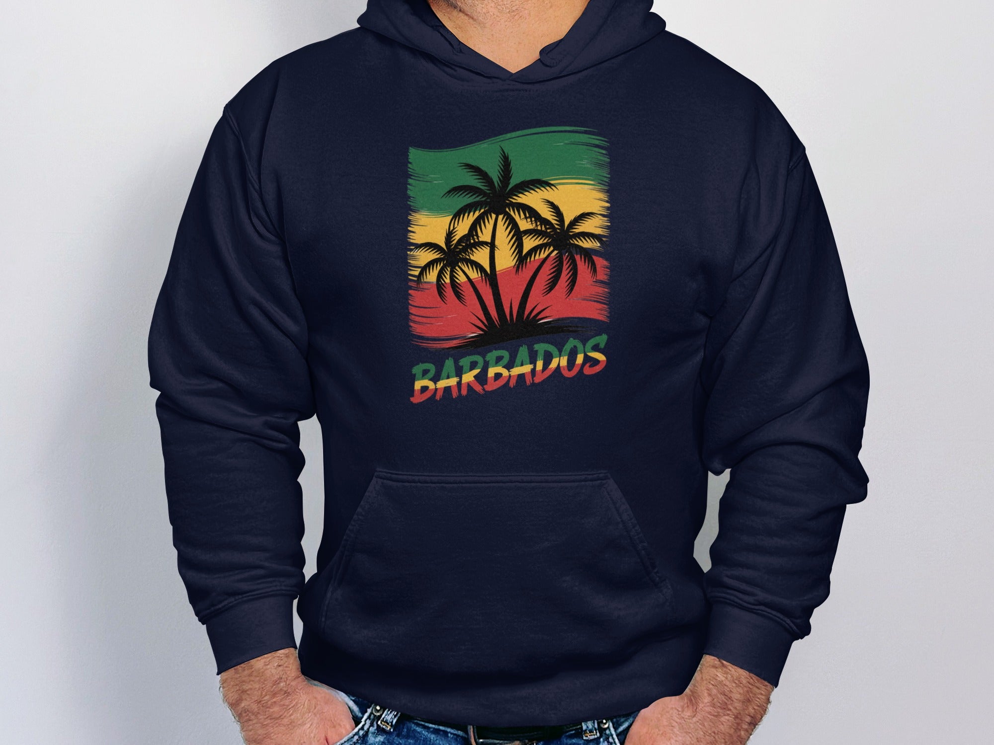 Barbados Palm Trees Graphic Hoodie product