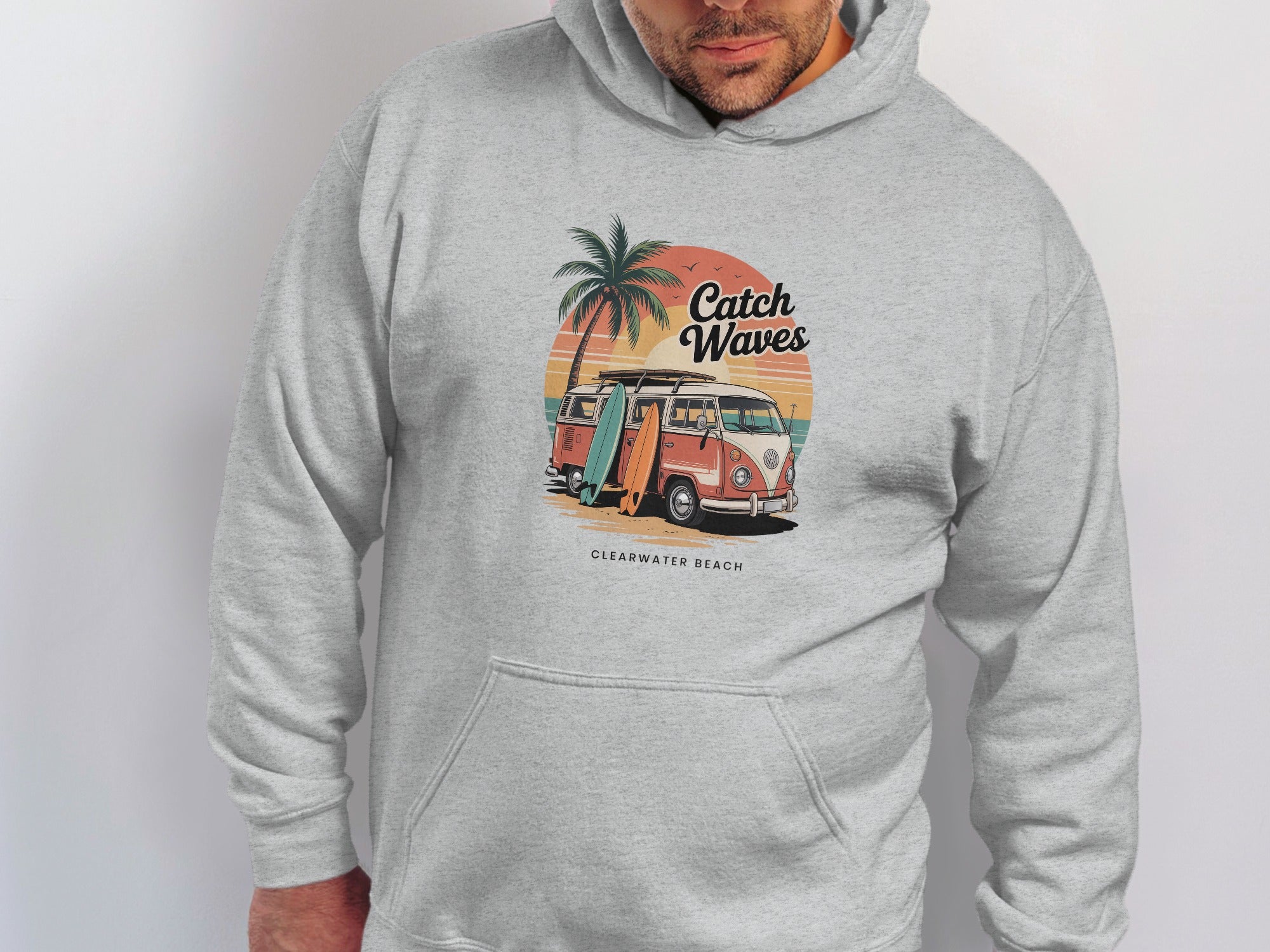 Catch Waves Clearwater Beach Hoodie product type