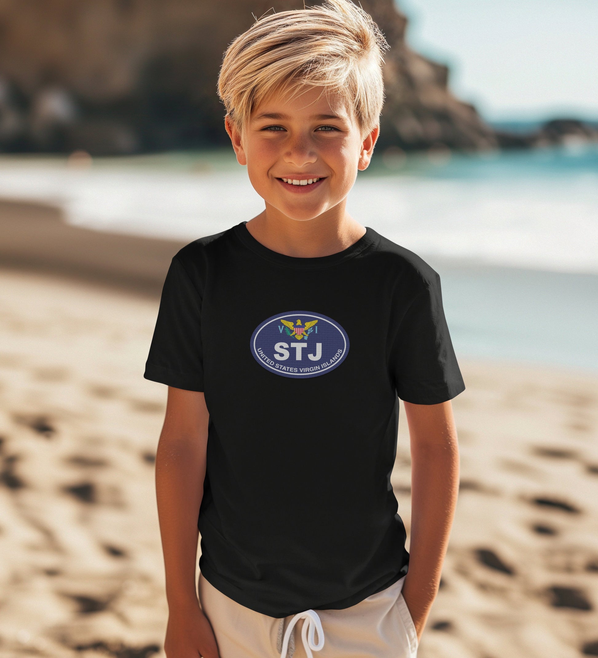 STJ Souvenir Youth Tee Beach Vacation Kids product