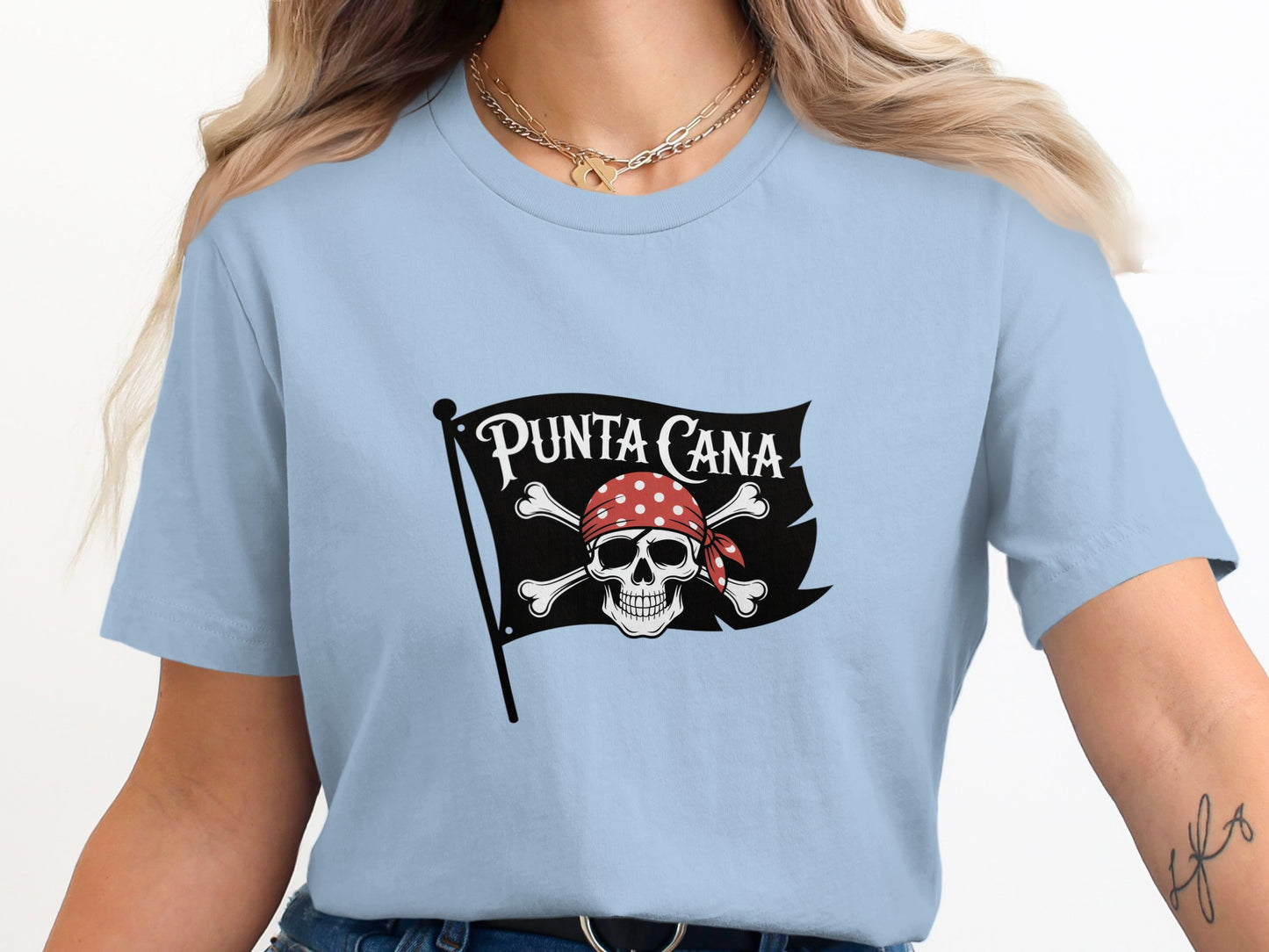 Punta Cana Skull and Crossbones Graphic T-Shirt product type