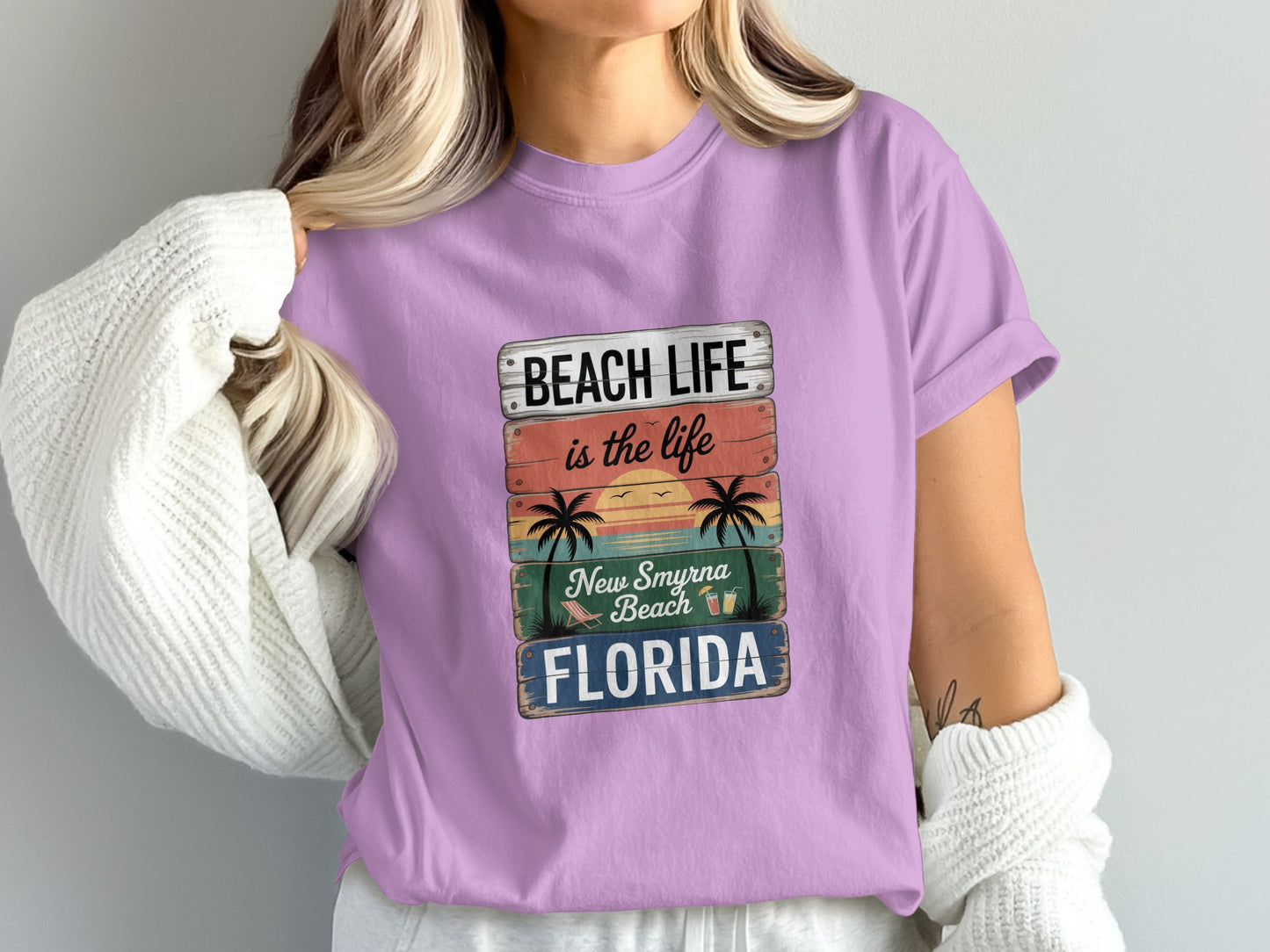 Beach Life New Smyrna Beach Florida T-shirt product