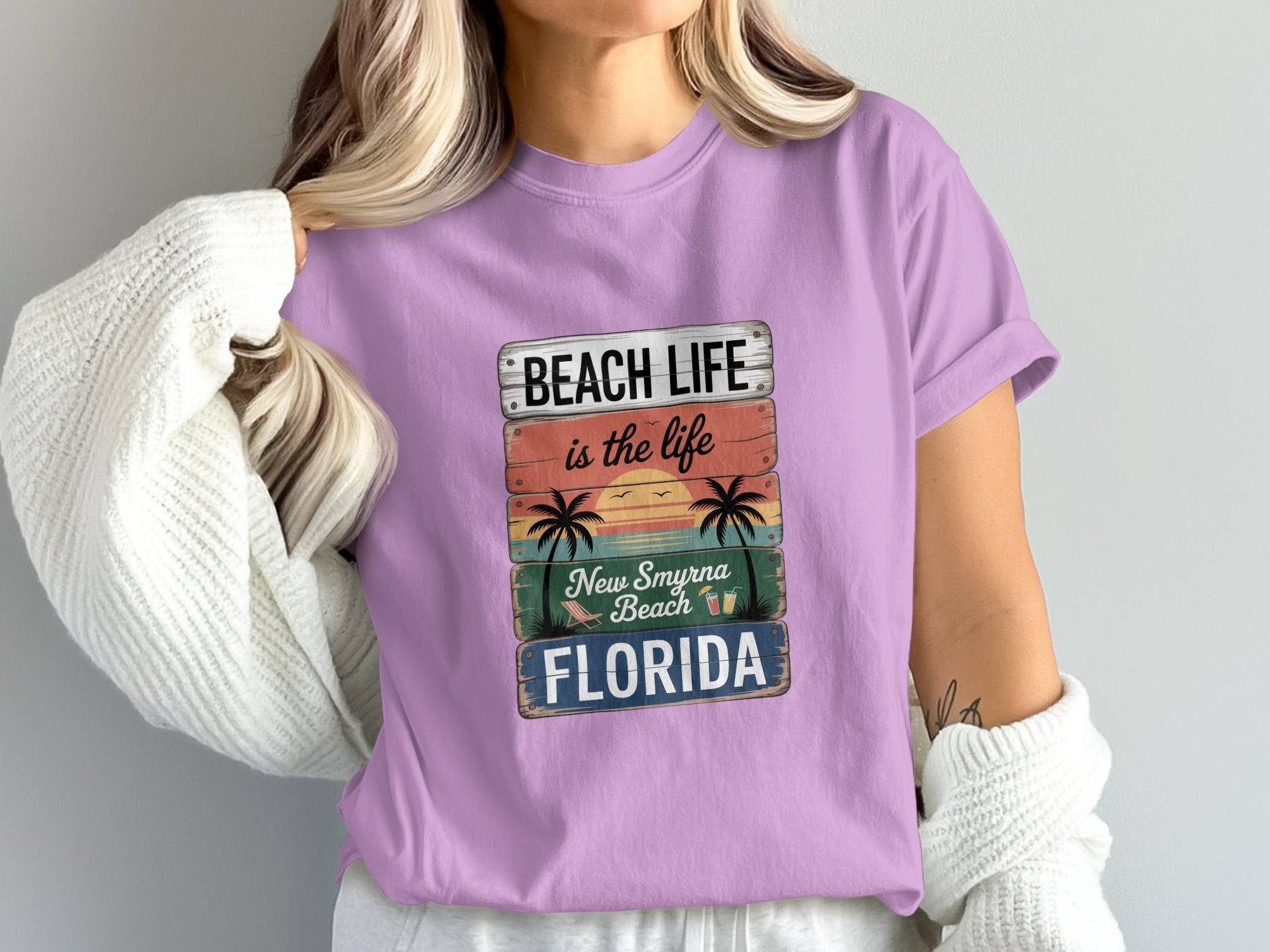 Beach Life New Smyrna Beach Florida T-shirt product