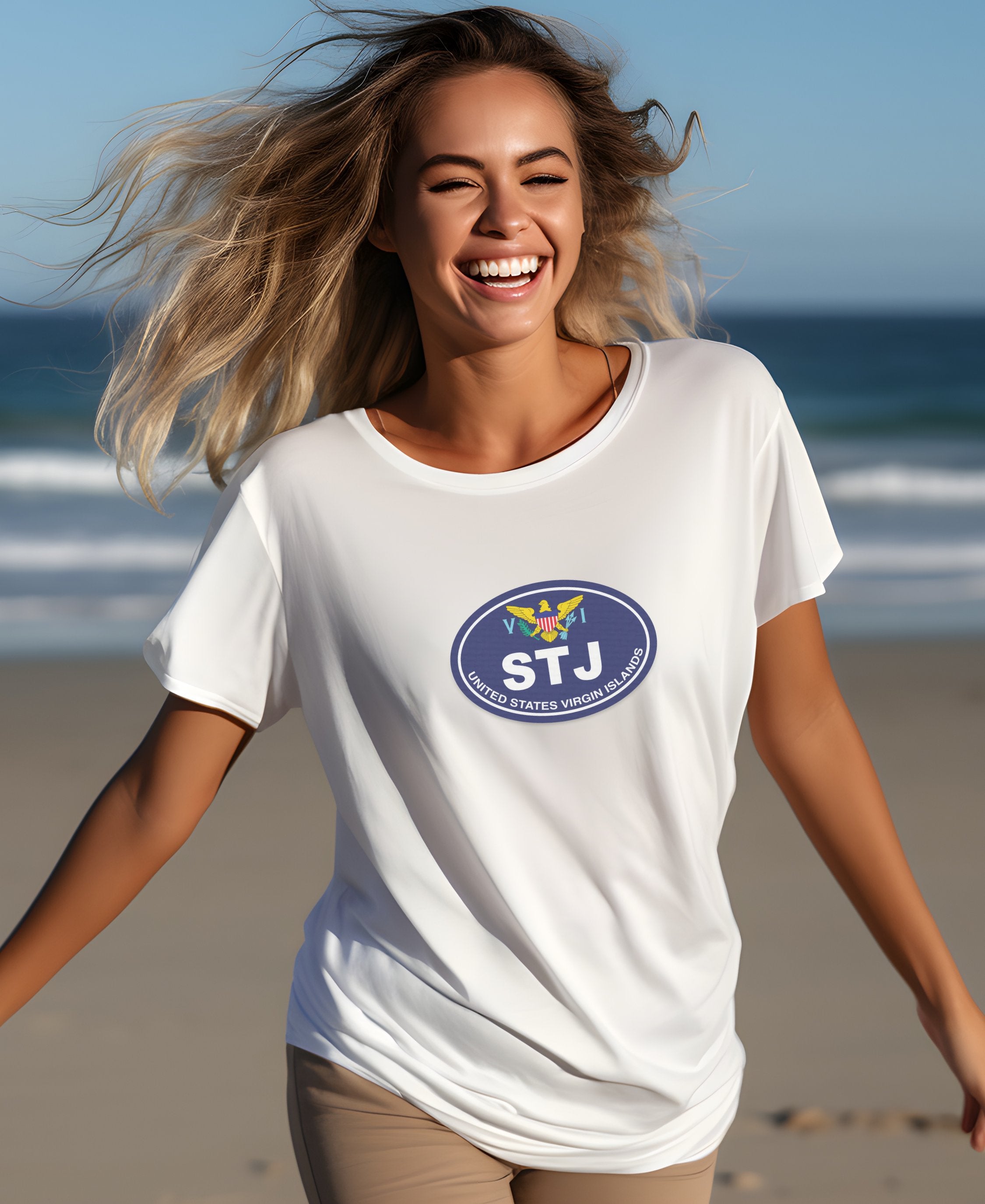 St John hiking trails, national park, Carnival womens t-shirt