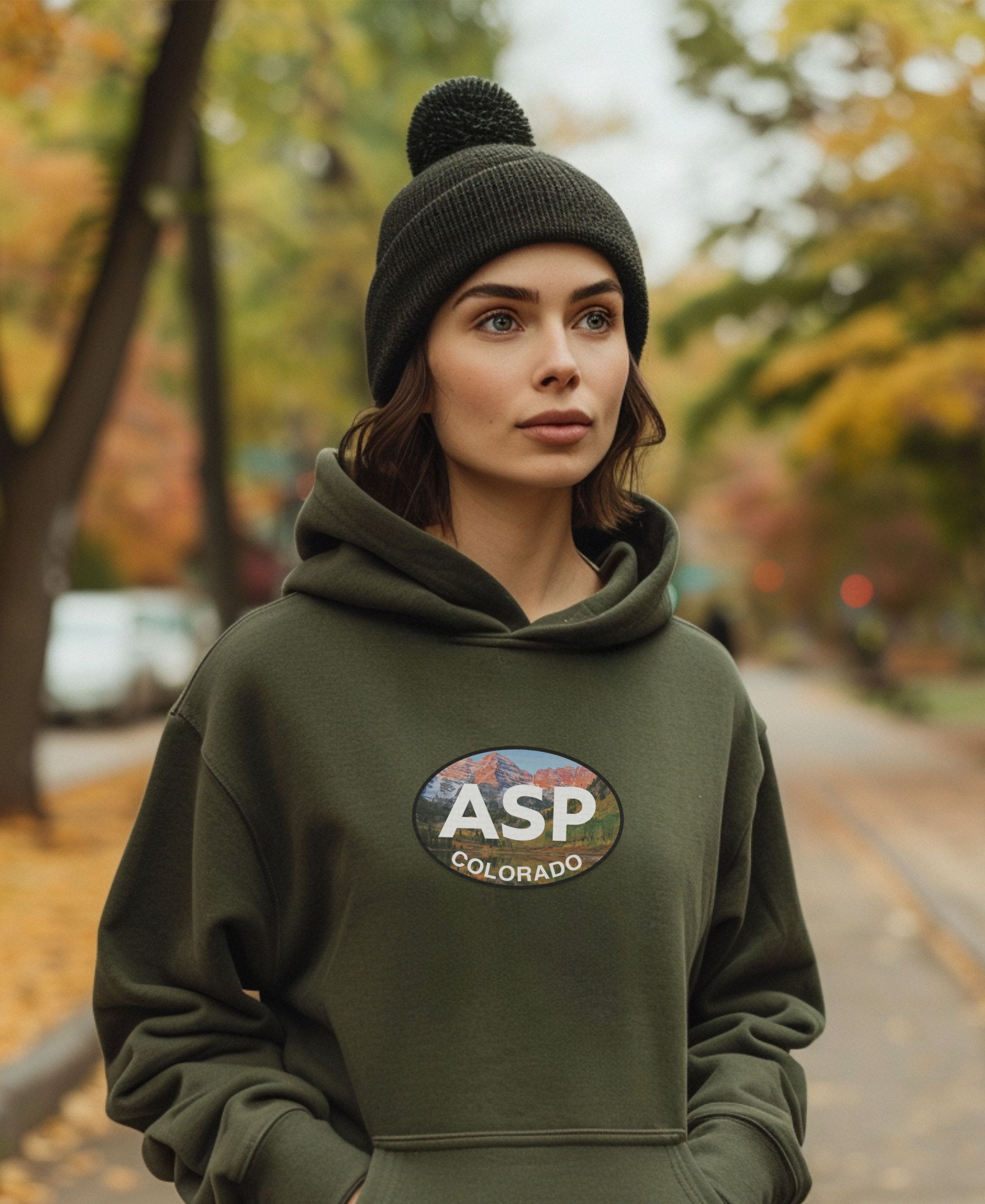Aspen Ski Lodge Life & Mountain Air Womens Hoodie