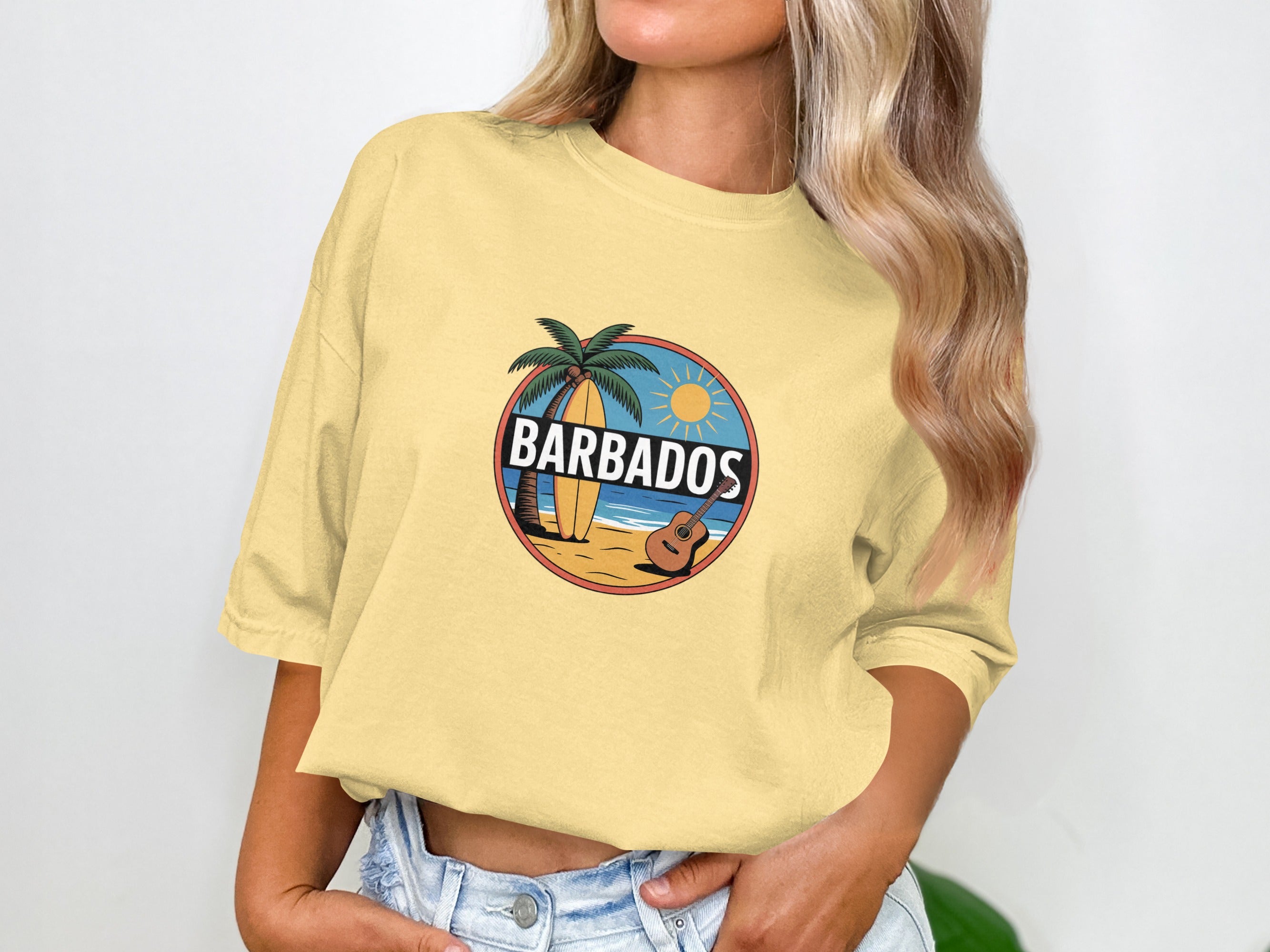 Barbados Beach Scene Graphic T-Shirt product type