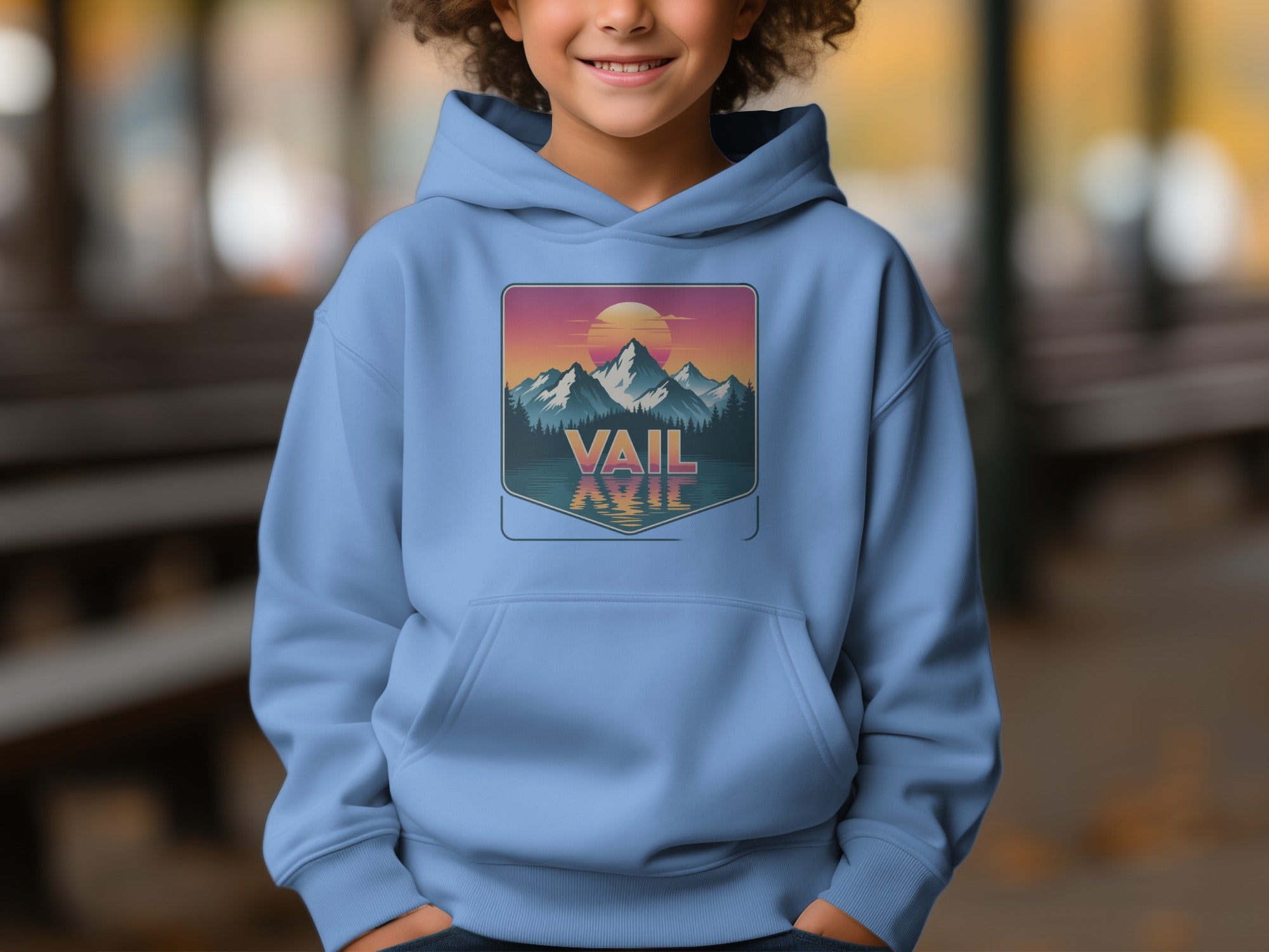 Vintage Vail Sweatshirt with Mountain Sunrise Hoodie product type