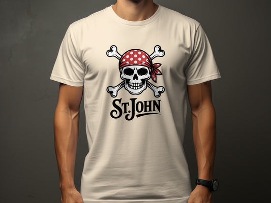 Pirate Skull St John Graphic Printed T-shirt product