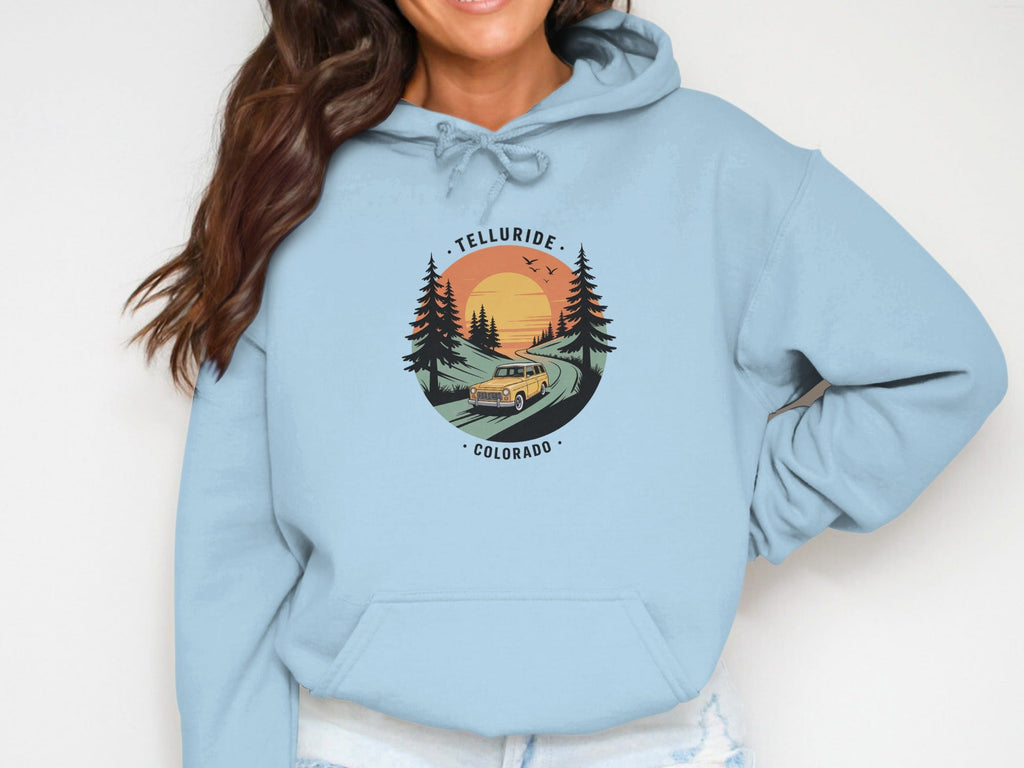 Telluride Womens Hoodies Telluride Colorado Sunset Hoodie