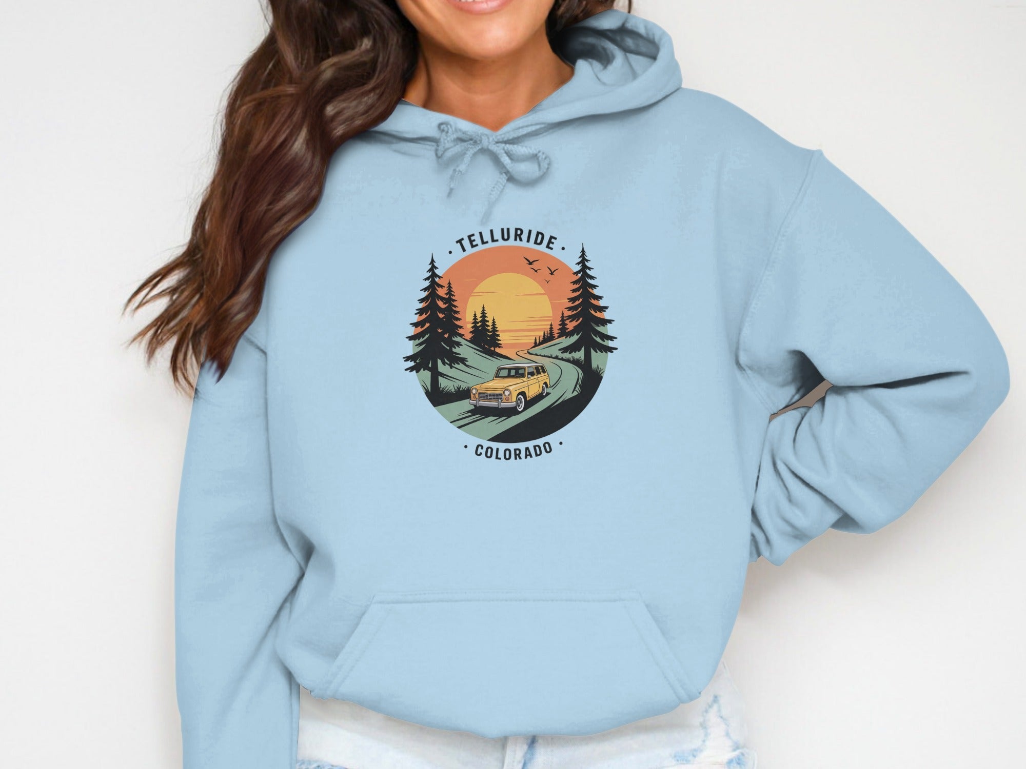 Telluride Womens Hoodies Telluride Colorado Sunset Hoodie
