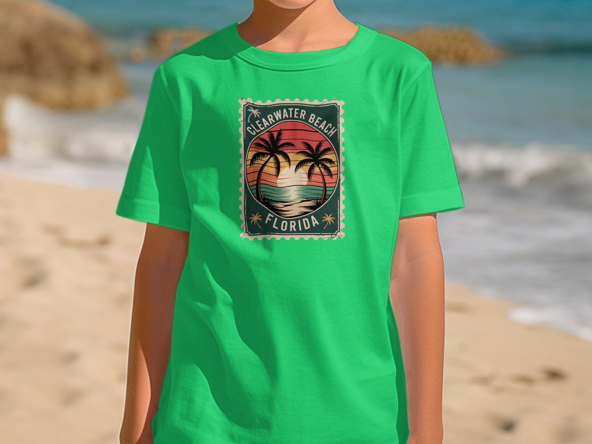 Clearwater Beach Florida Graphic Print Shirt product
