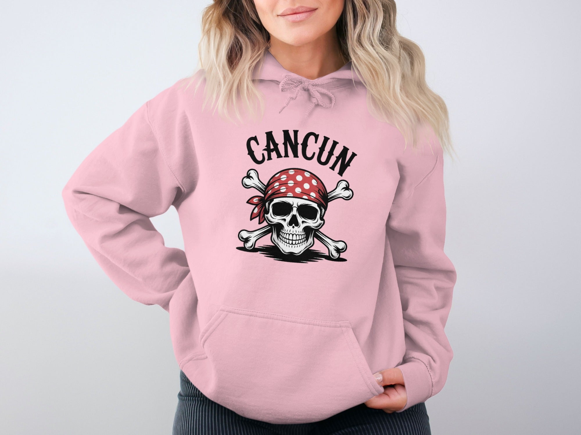Cancun Pirate Skull Graphic Hoodie product