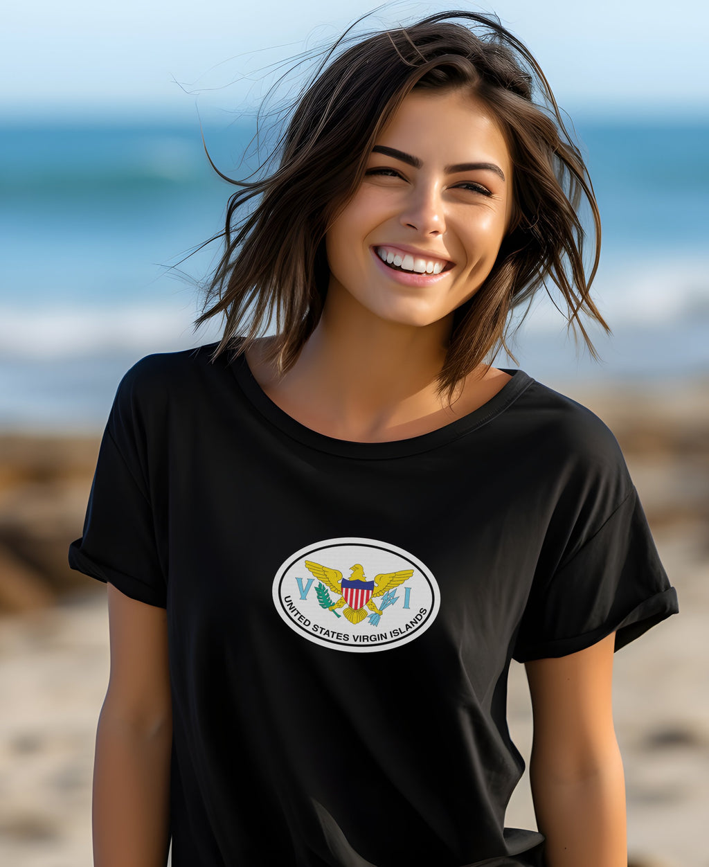 USVI island hopping, coral snorkeling, Carnival womens t-shirt