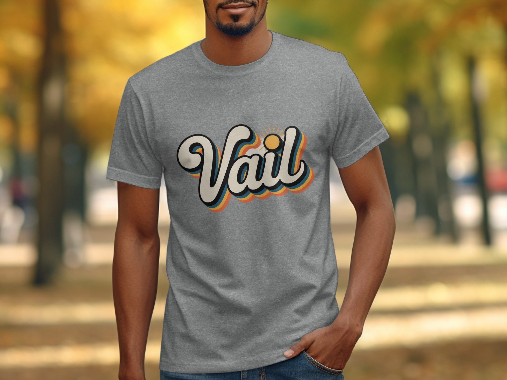 Trendy Retro Vail Graphic Tee Shirt product