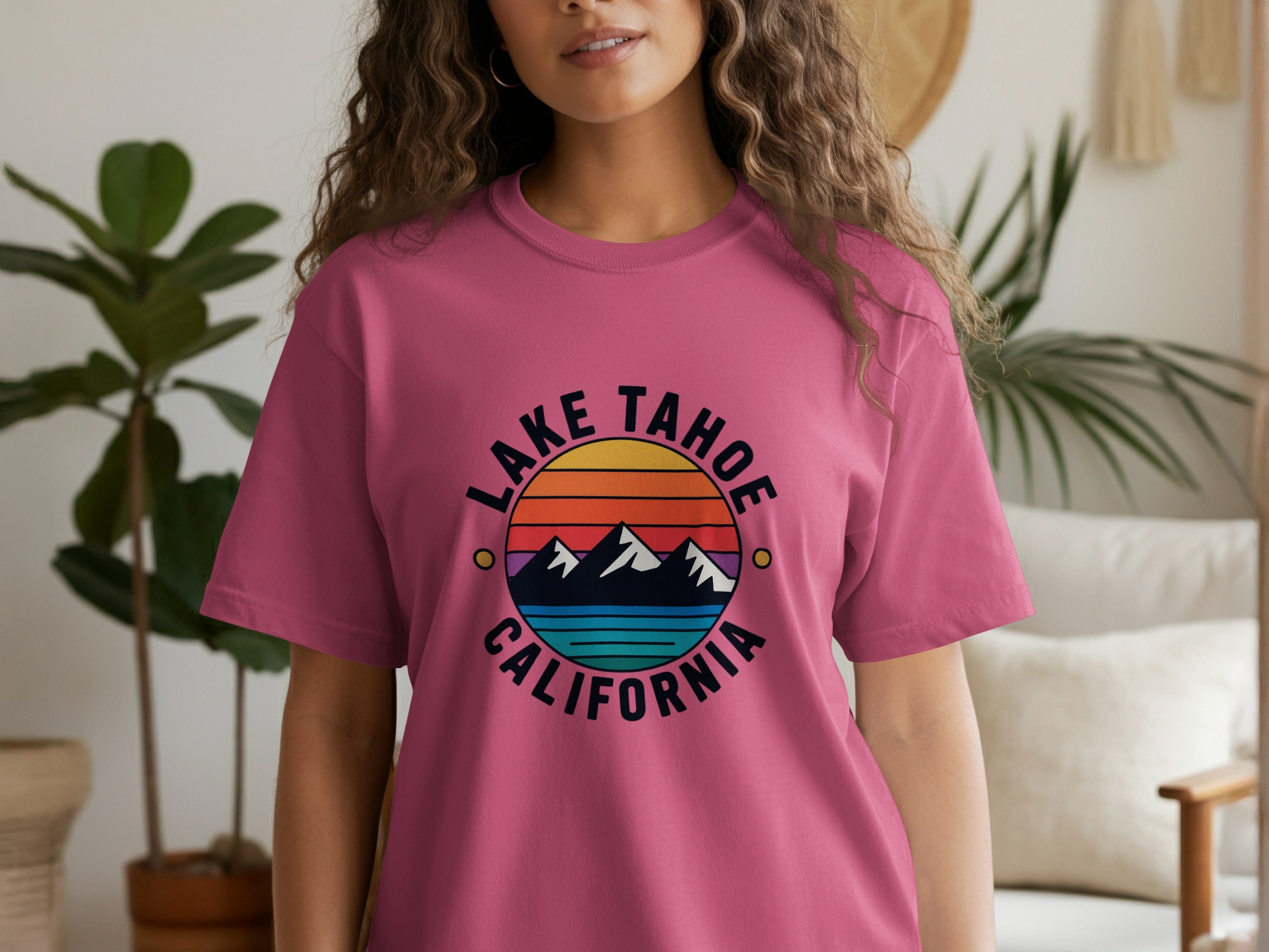 Lake Tahoe California Graphic Print T-Shirt product
