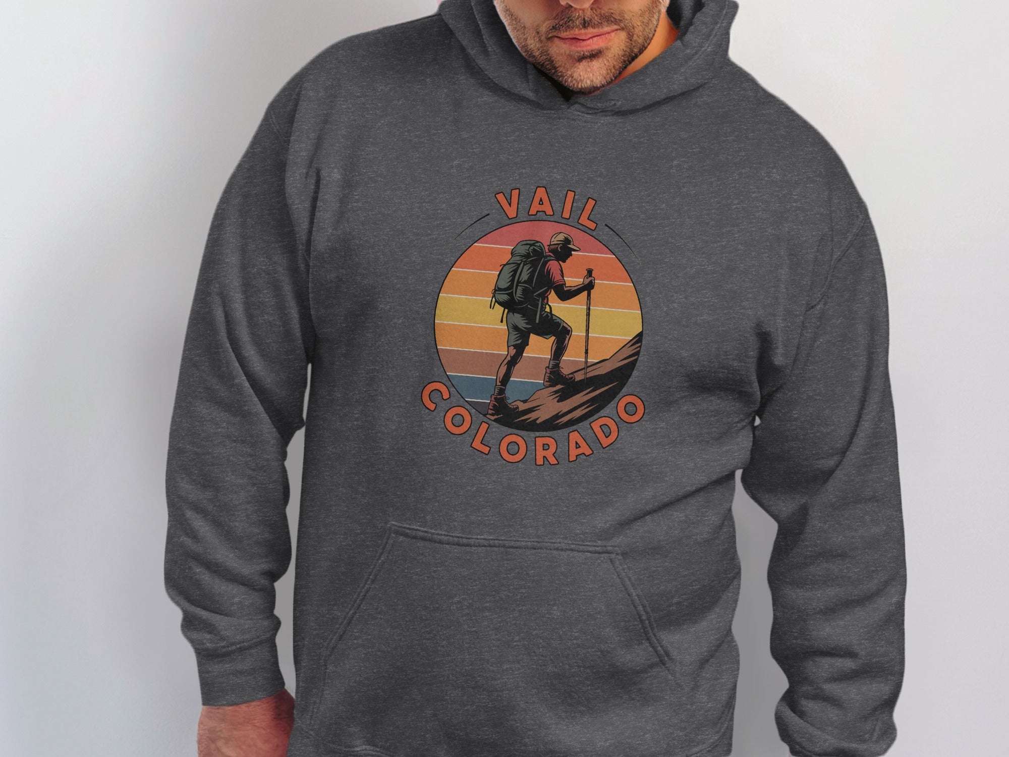 Vail Colorado Hiking Graphic Hoodie Apparel product type