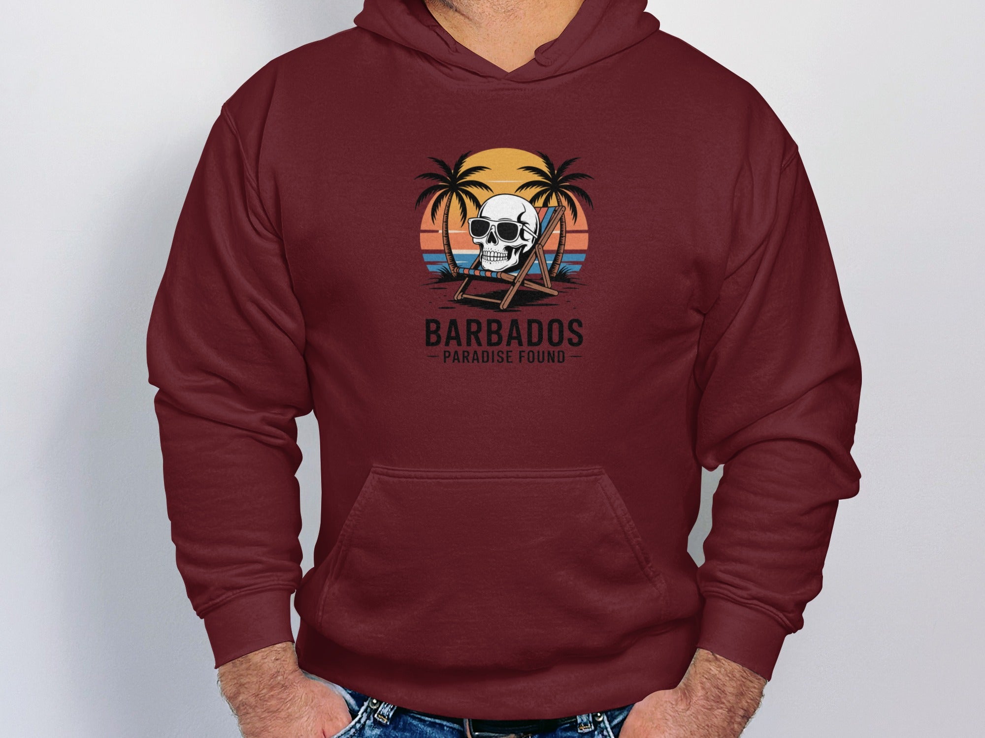 Barbados Paradise Found Skull Hoodie product