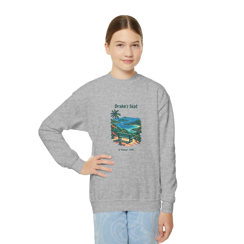 Drake's Seat St. Thomas USVI Gildan 18000B Youth Crewneck Sweatshirt