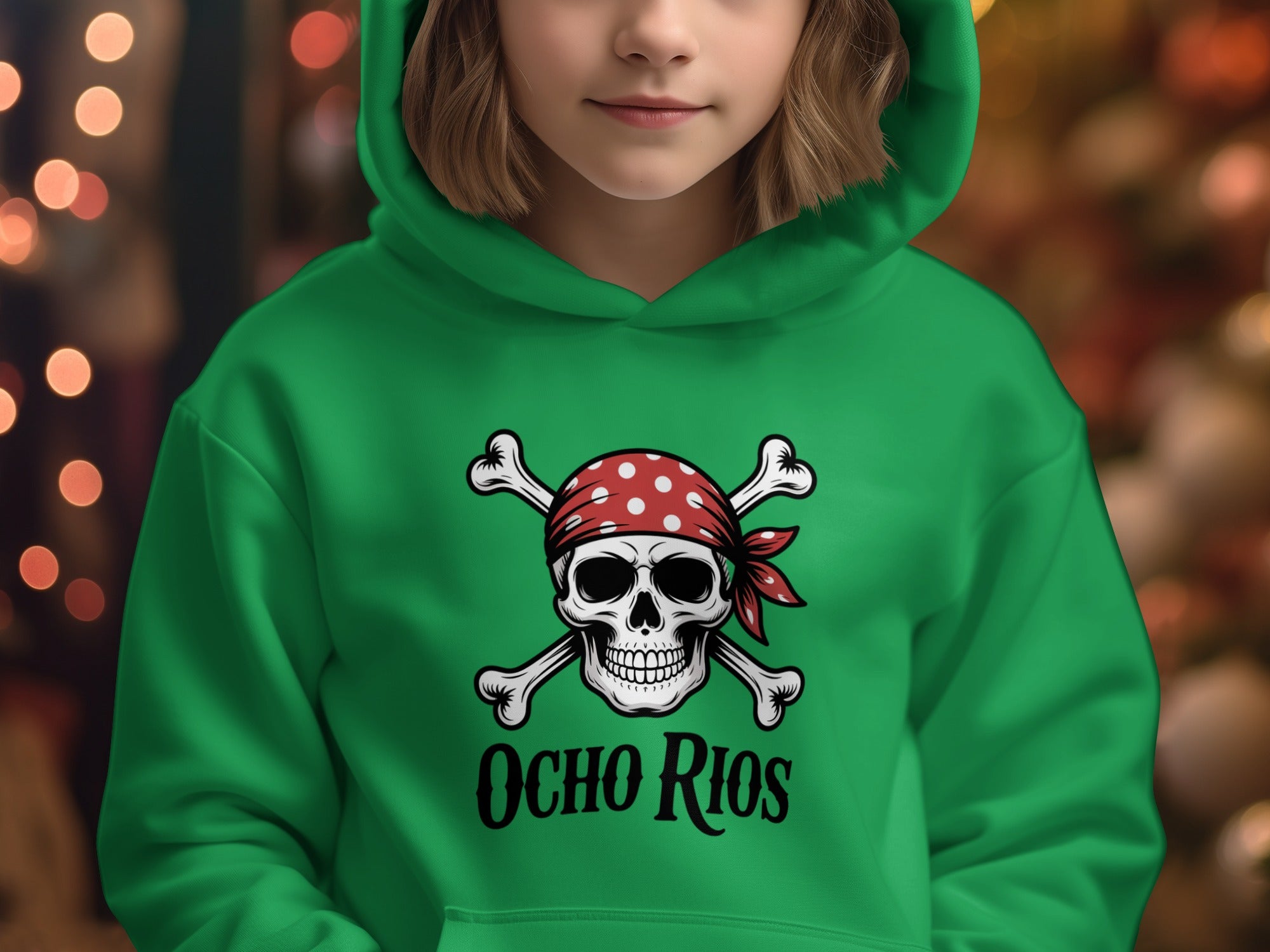 Ocho Rios Skull Pirate Hoodie Unique Apparel Product