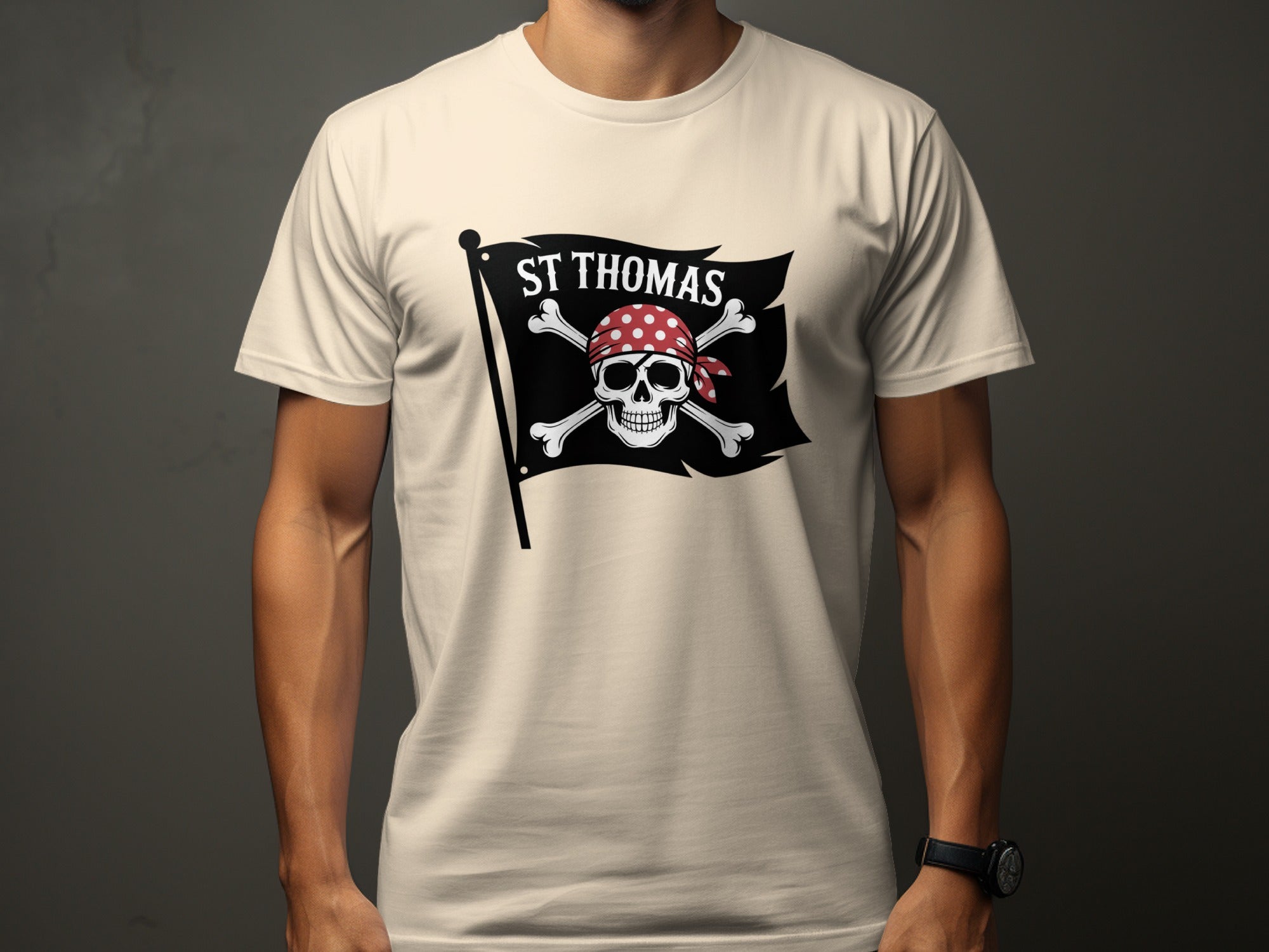 St Thomas Skull Pirate Flag Graphic T-shirt product