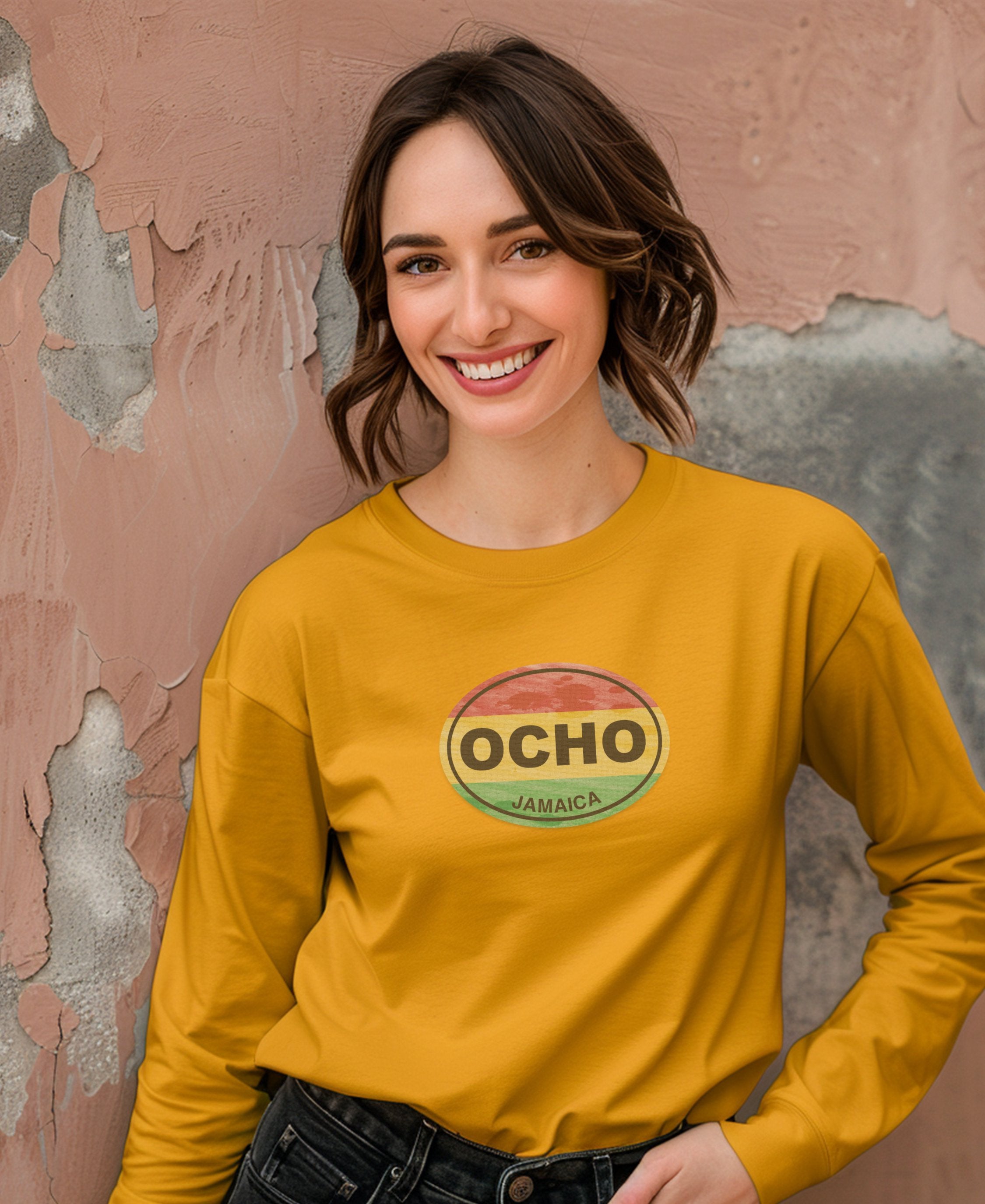 OCHO Jamaica Graphic Long Sleeve Shirt product type
