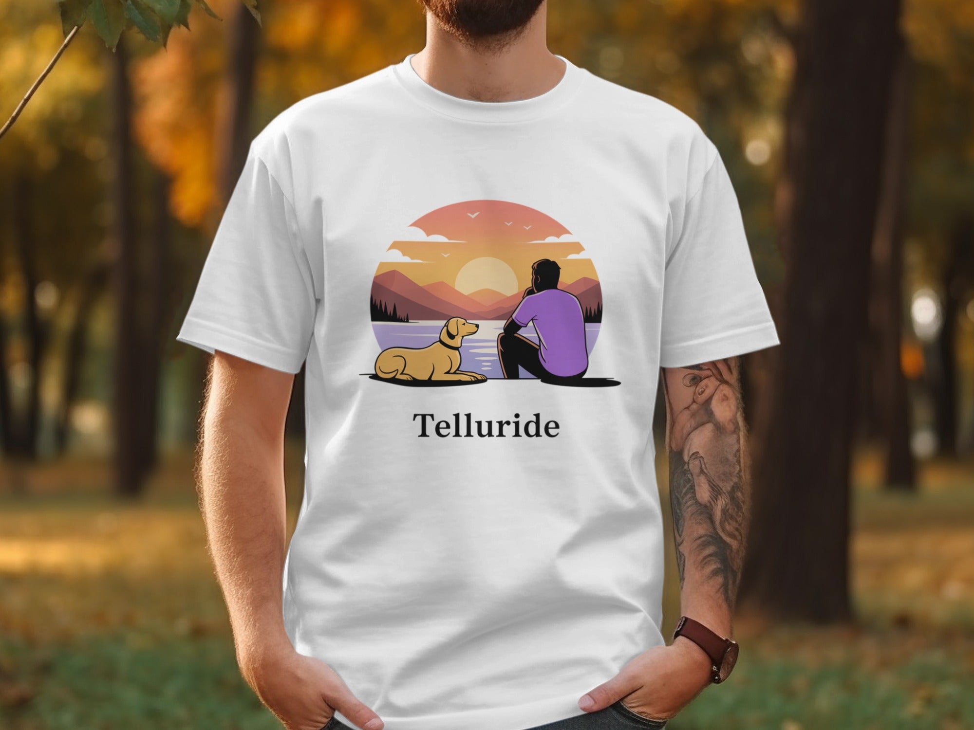 Scenic Sunset Design Telluride Unisex T-shirt