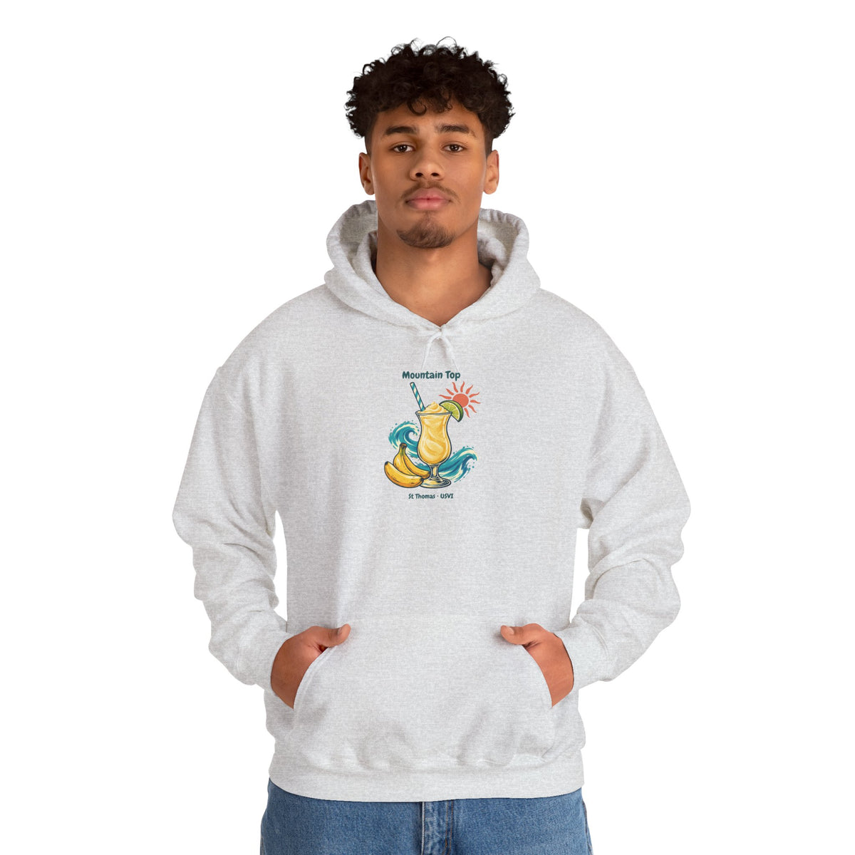 Mountain Top St. Thomas USVI Gildan 18500 Hoodie
