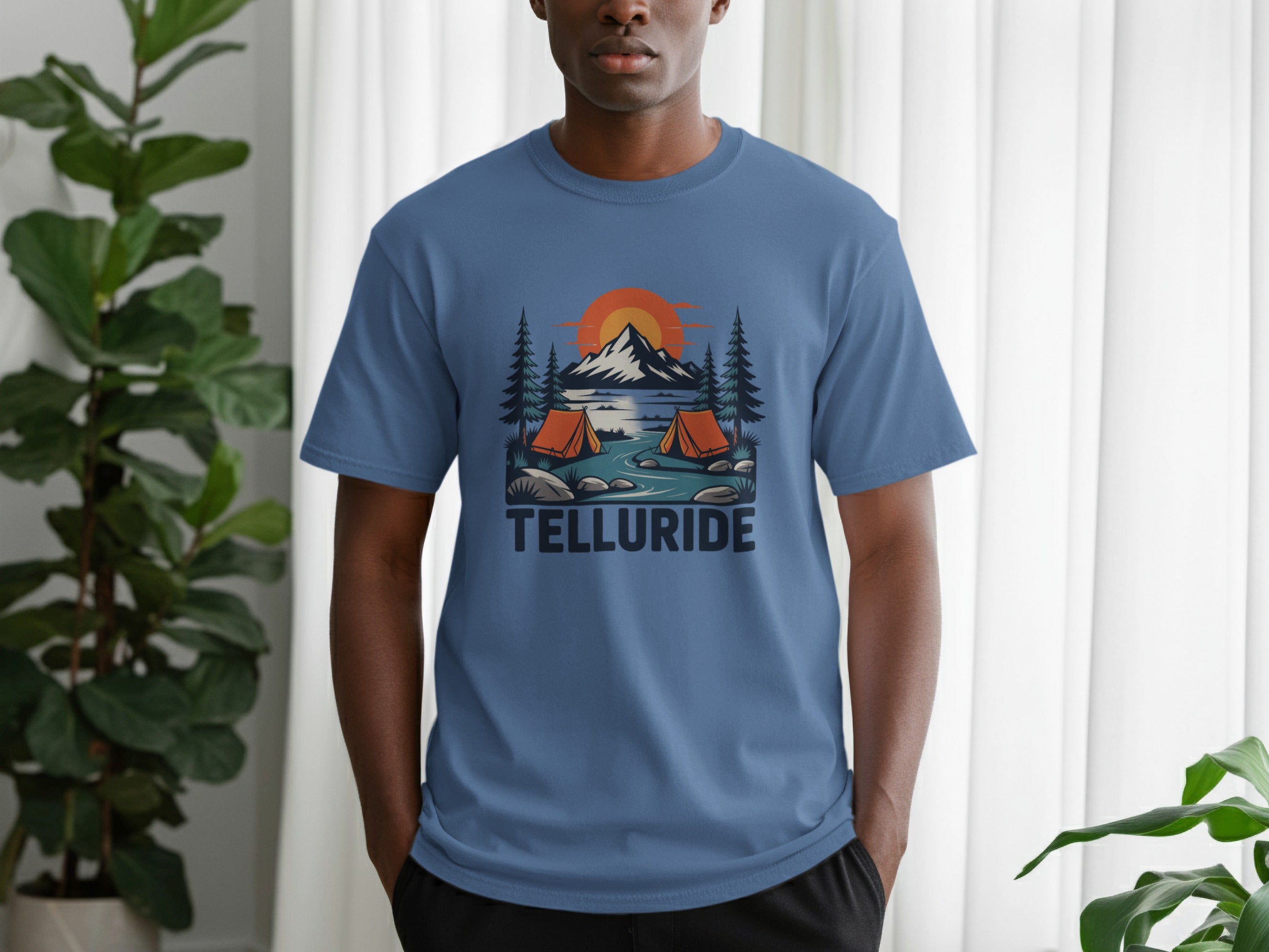 Telluride Mountains Campsite Graphic T-Shirt