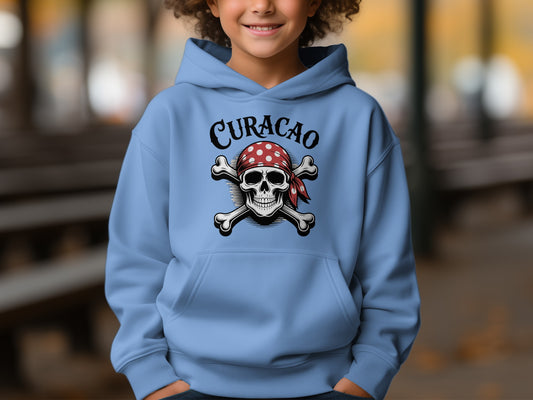 Curacao Skull and Crossbones Youth Hoodie product