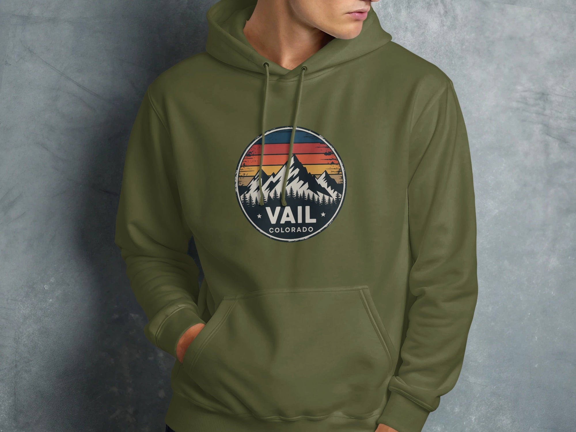 Vail Colorado Mountain Graphic Hoodie product